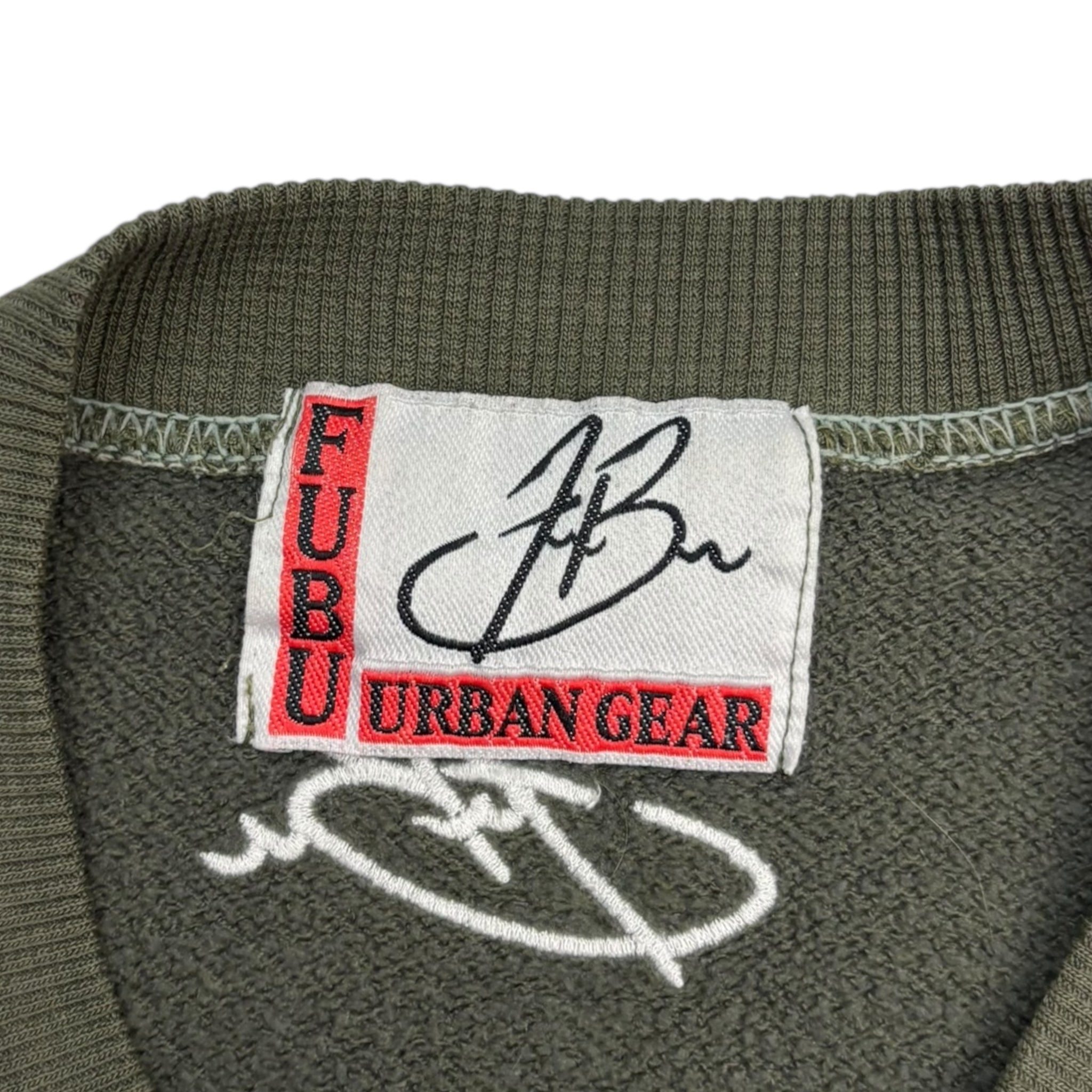 Vintage Y2K FUBU Script Logo Green