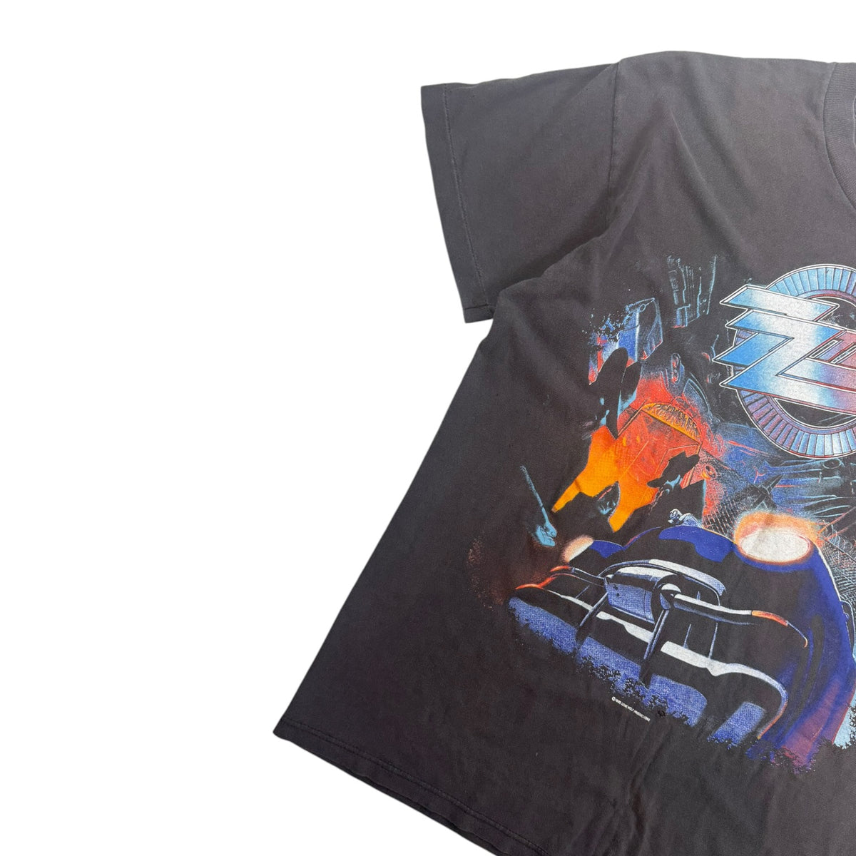 Vintage 1990 ZZ Top Recycler World Tour T-Shirt Black