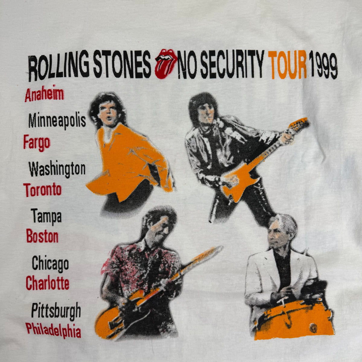 1999 The Rolling Stones No Security Tour Longsleeve White