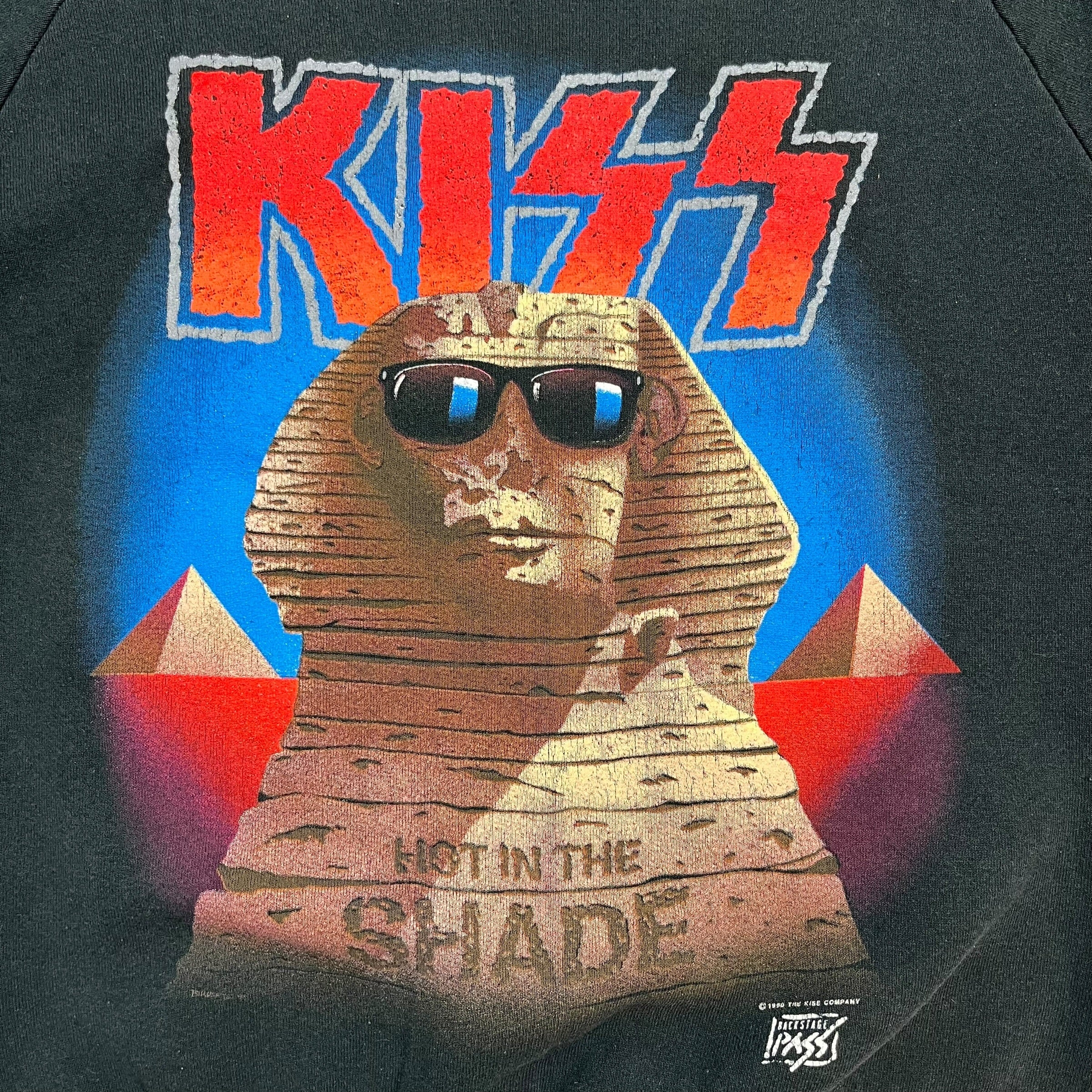 1990 KISS Hot In The Shade Crewneck Black