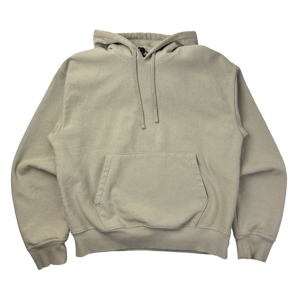 Stussy Script Logo Embroidery Pullover Hoodie Creme