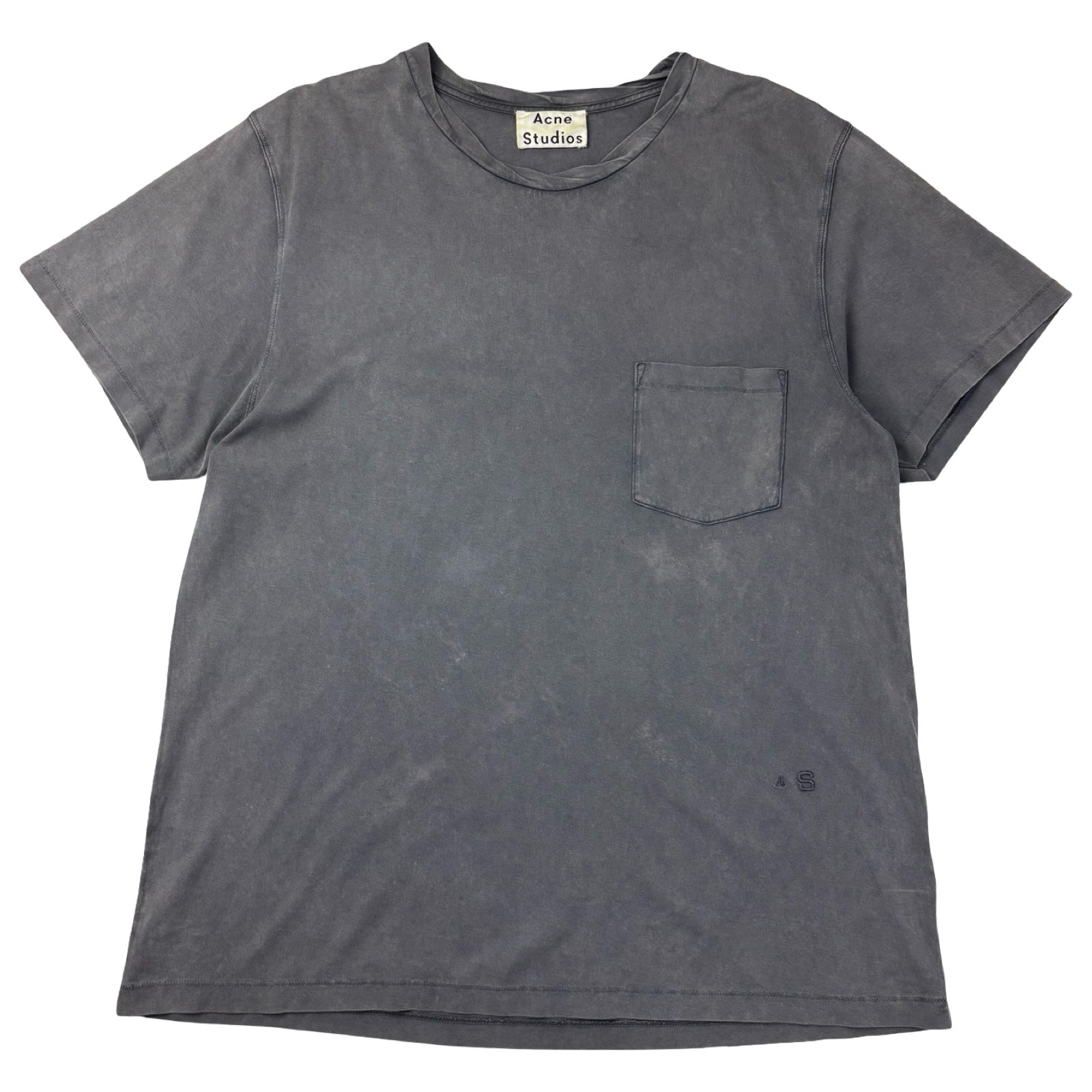 Acne Studios Pocket Tee Acid Washed Grey