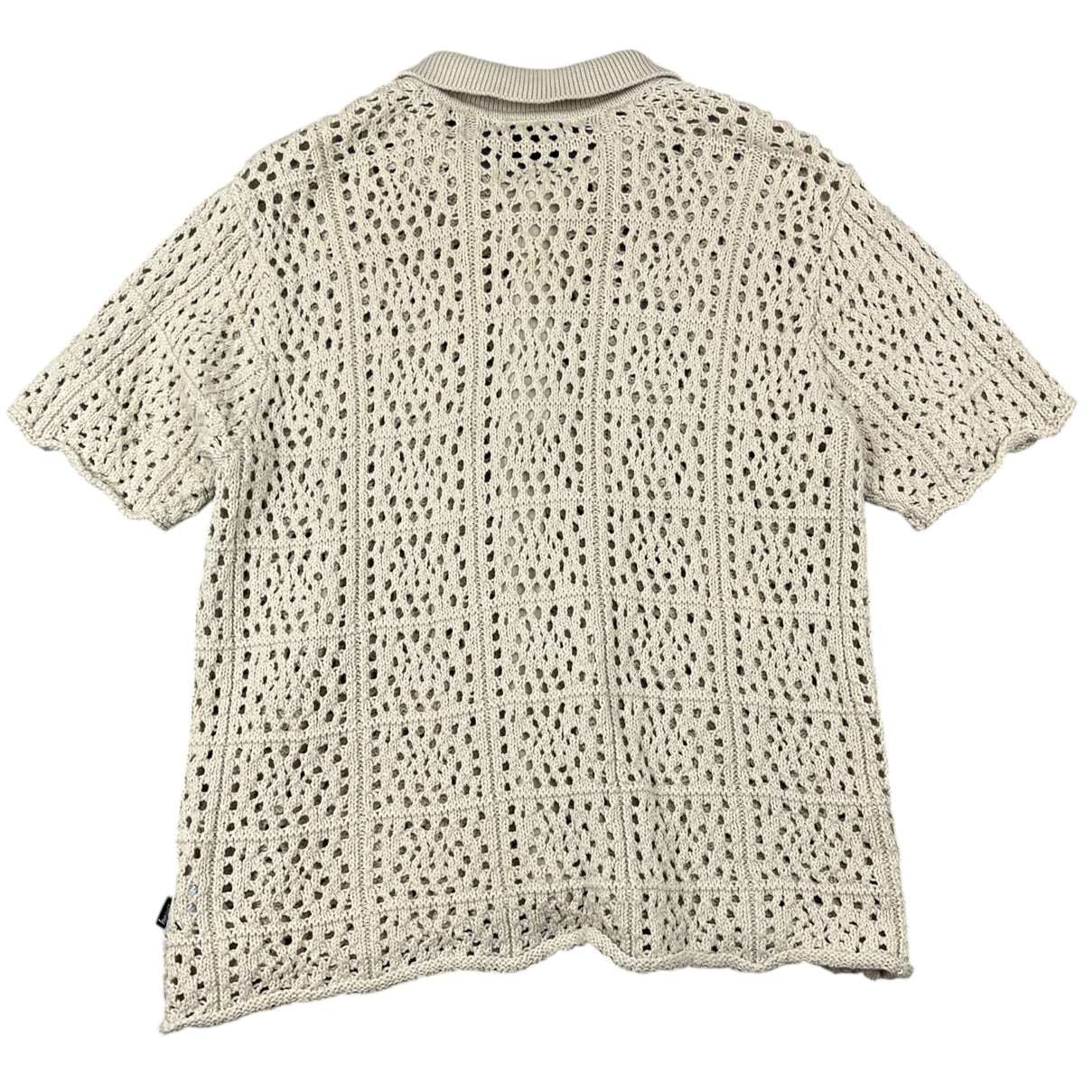 Stussy Crochet Button-Up Shirt Cream