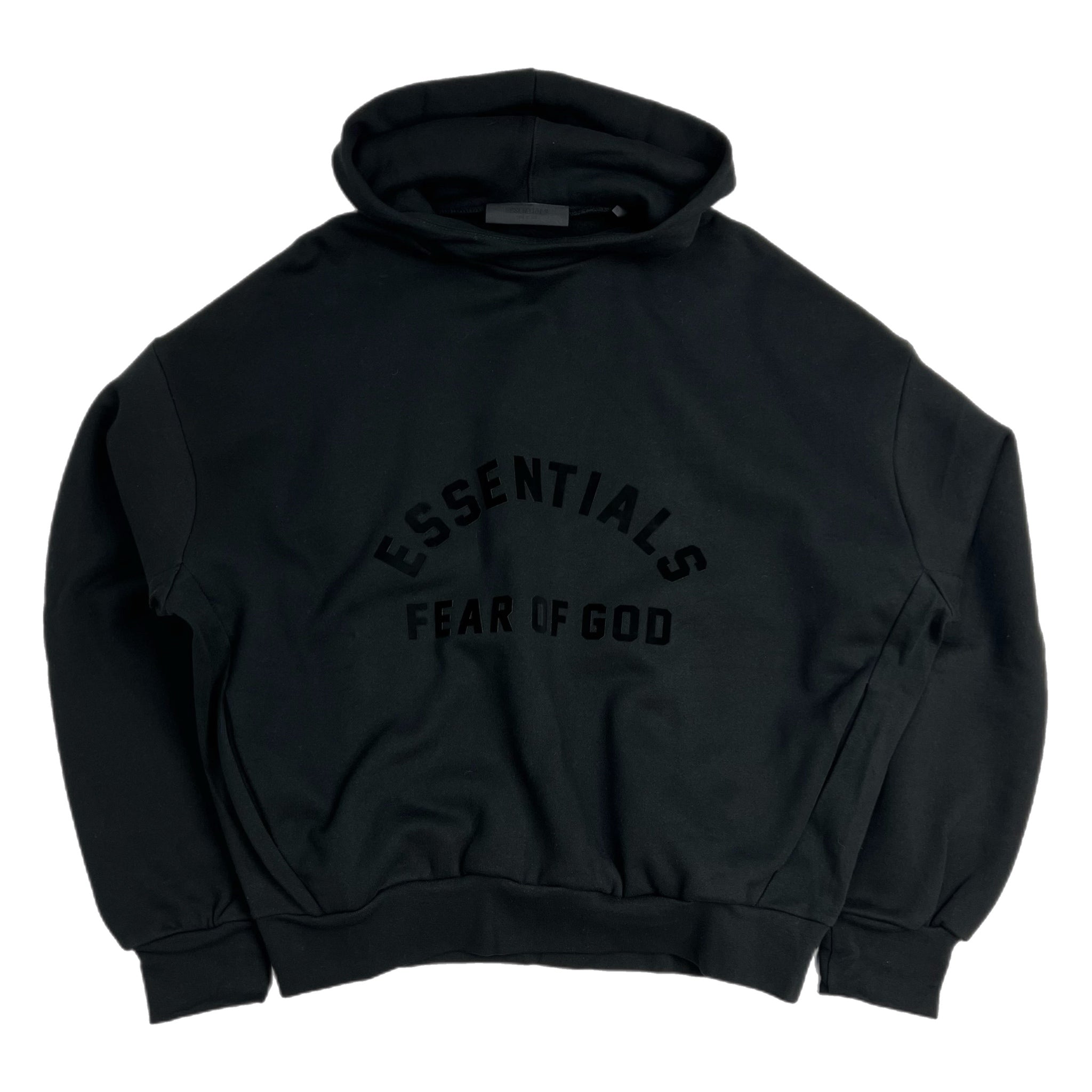 Fear Of God Essentials Hoodie Jet Black