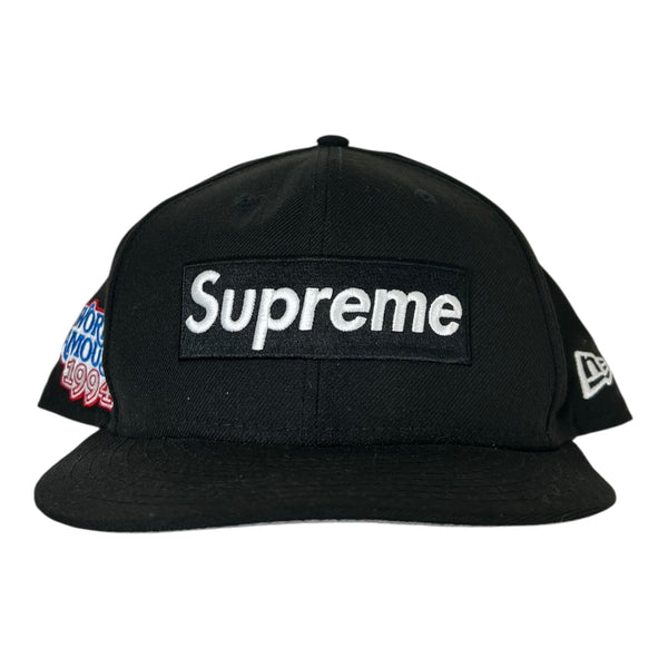 Supreme World Famous Box Logo New Era Fitted Hat