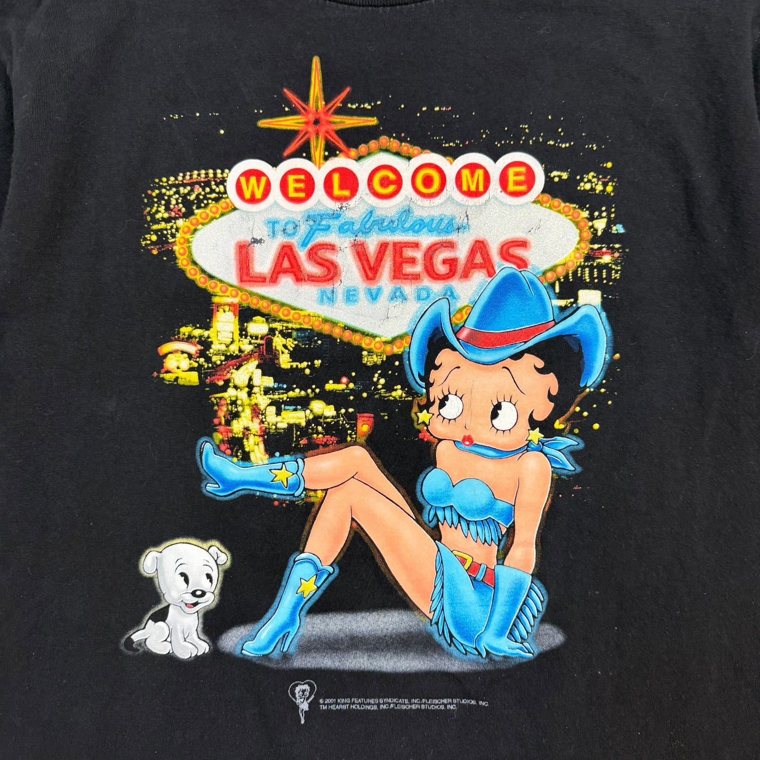 Vintage Betty Boop Las Vegas Tee Black
