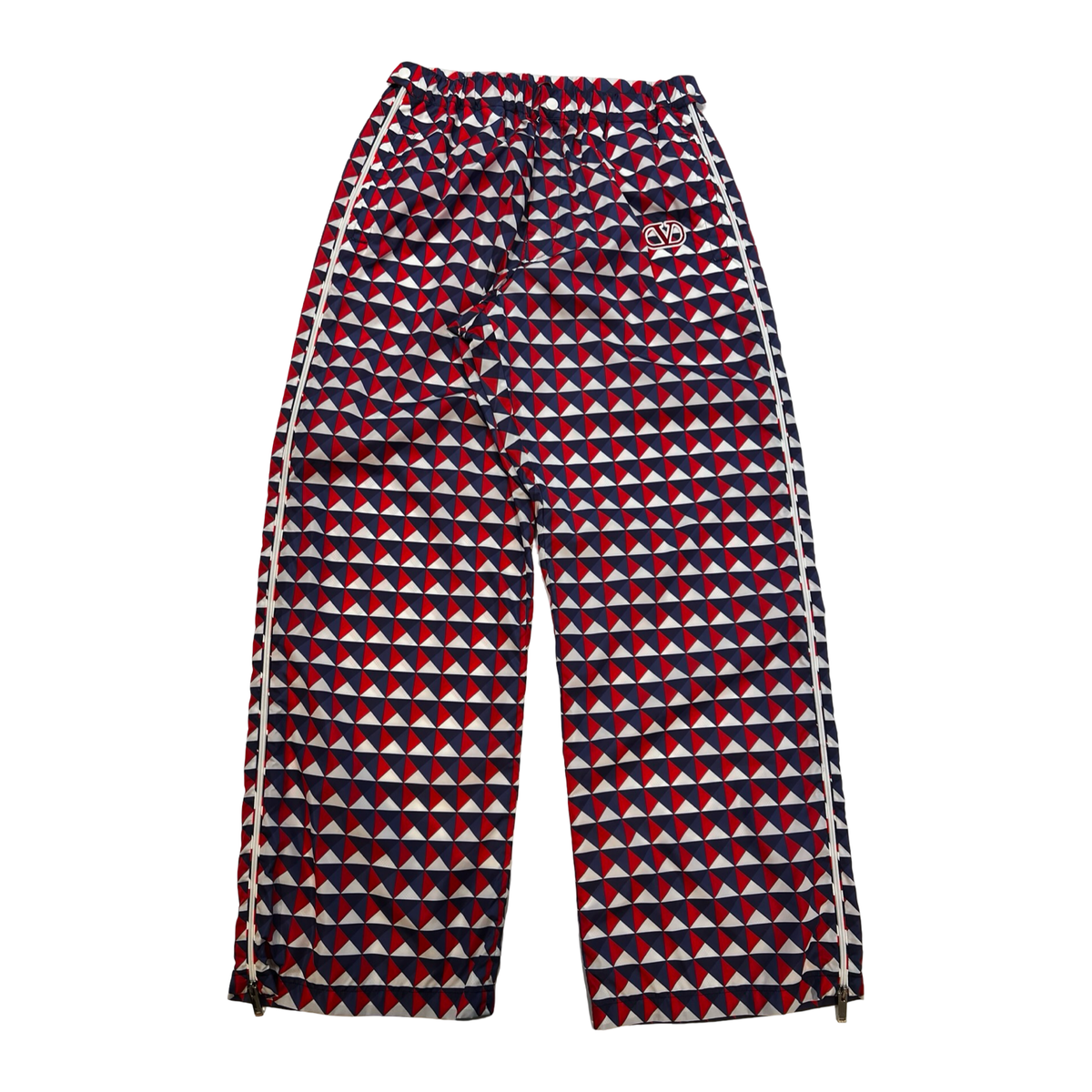 Valentino Nylon Printed Geometric Pants