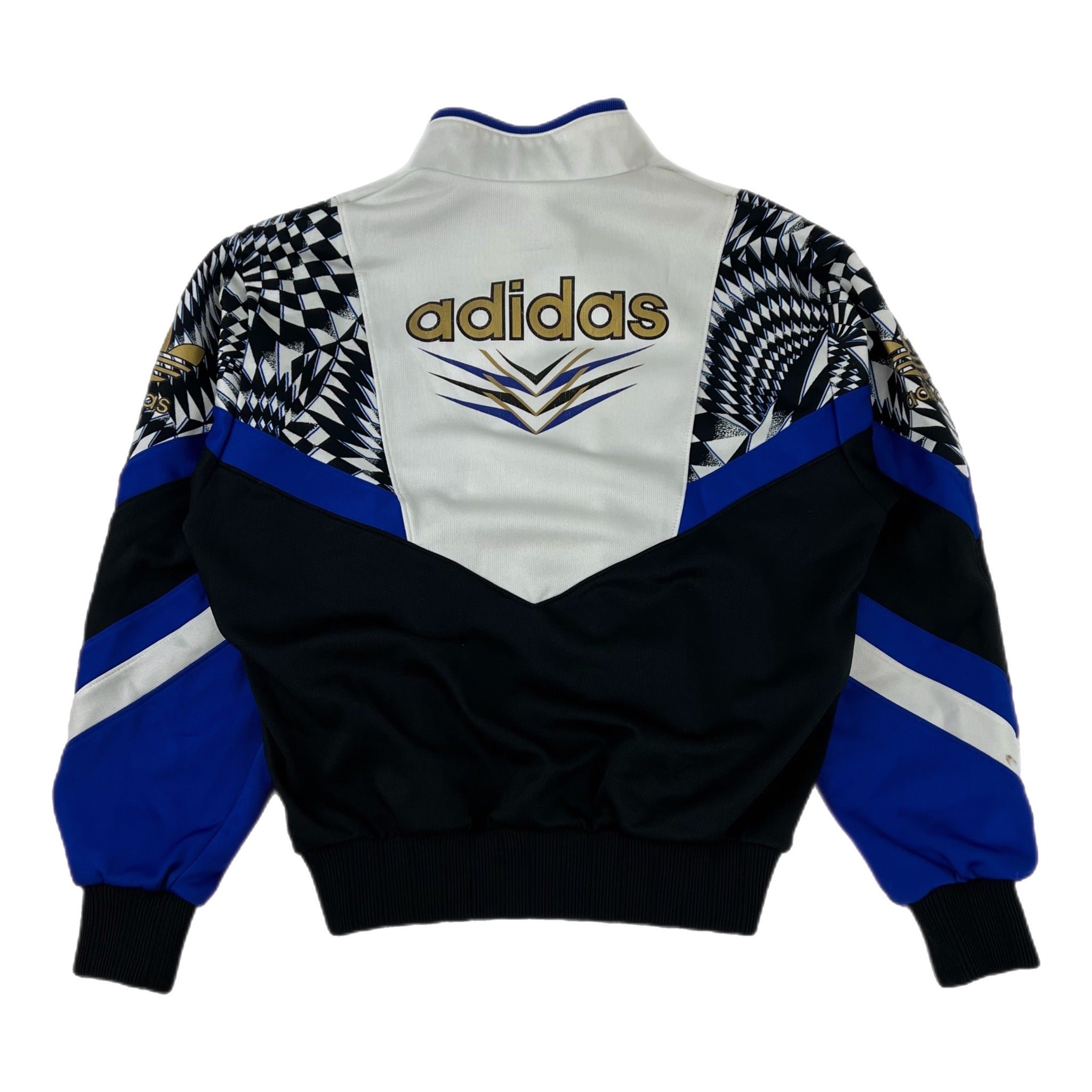 Vintage Adidas x Descente Track Jacket Blue/Gold/Black