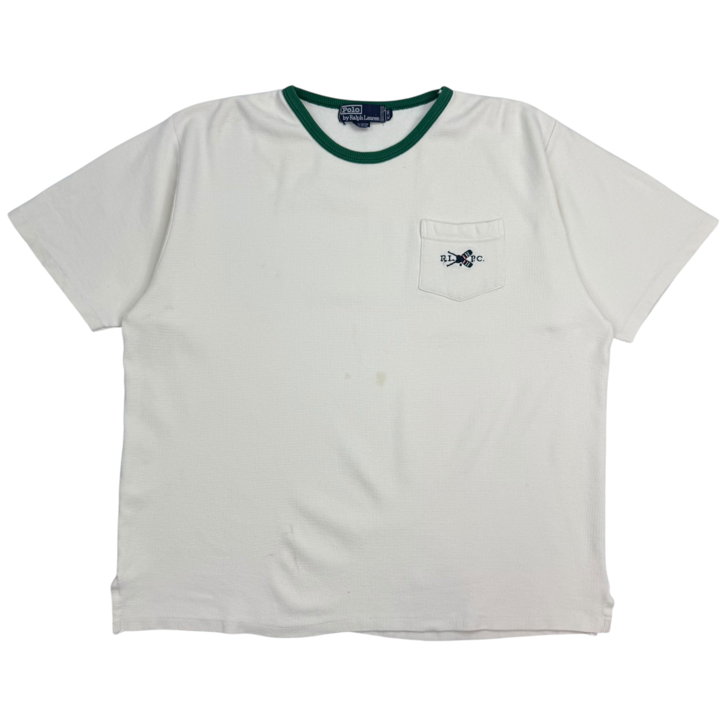 Vintage Polo Ralph Lauren Waffle Knit Tee White