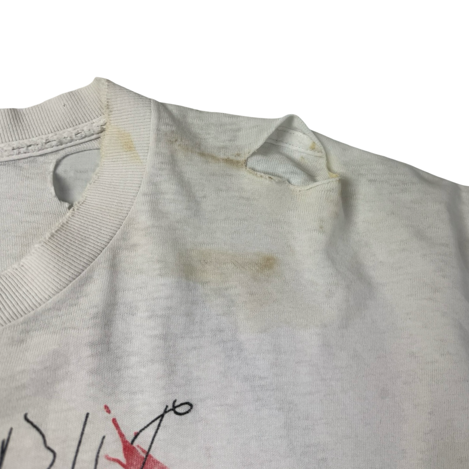 1989 Metallica ‘One’ Landmine Band T-Shirt Distressed White