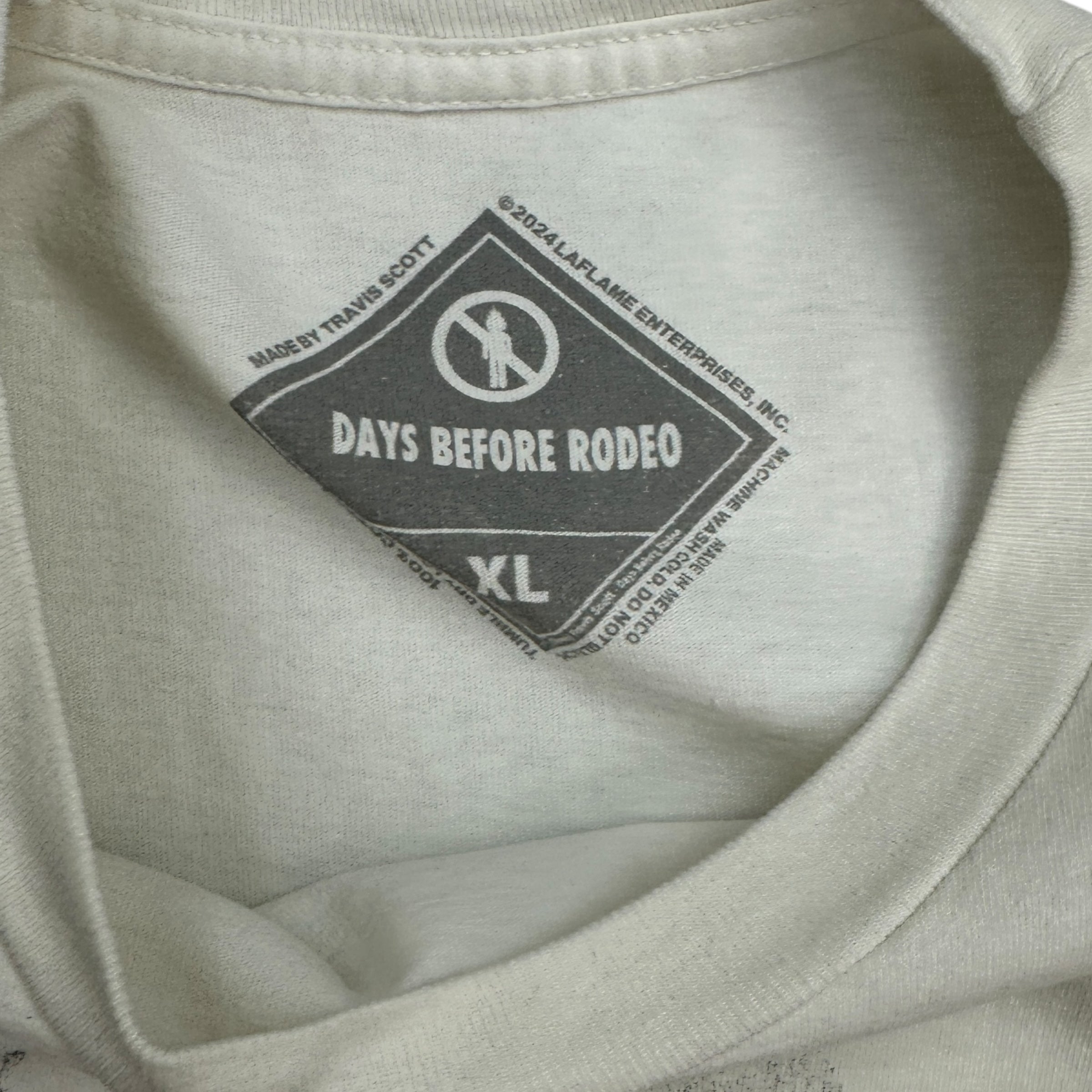 Travis Scott x Sp5der Final Days Of Rodeo Tee White