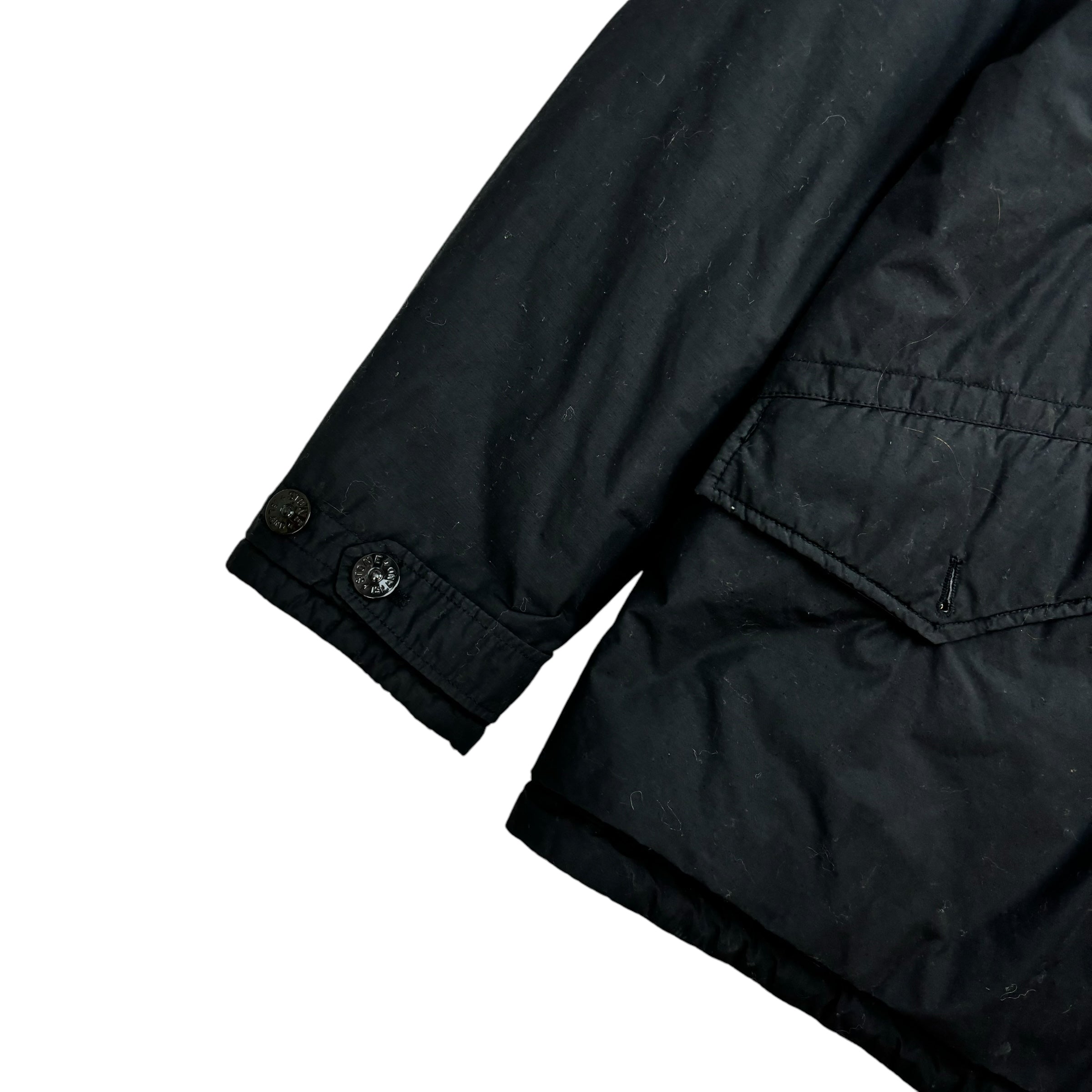 Stone Island Zip Up Jacket Black