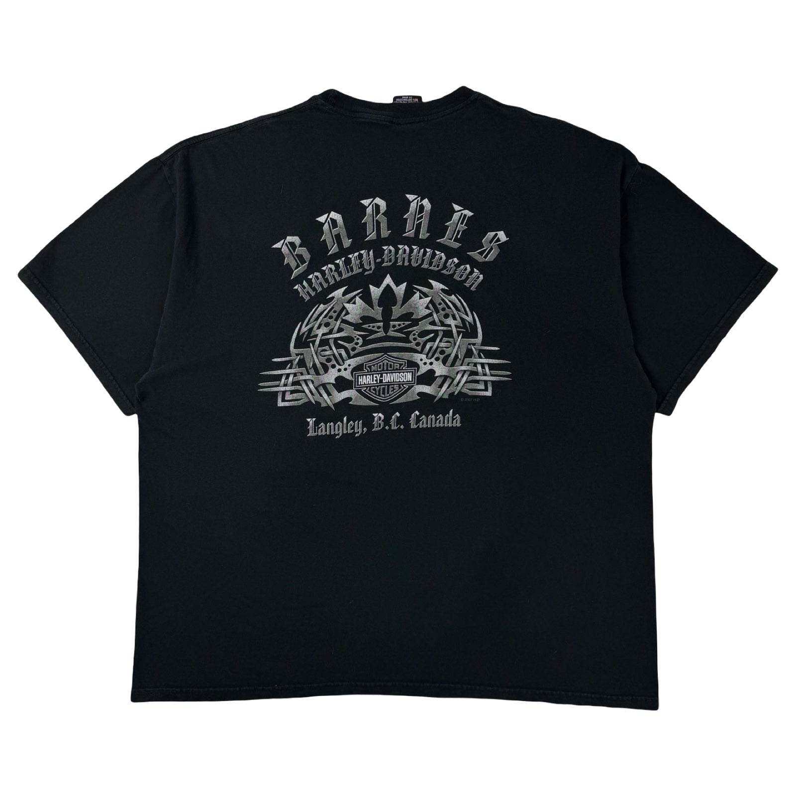 2007 Harley Davidson Langley, BC T-Shirt Black