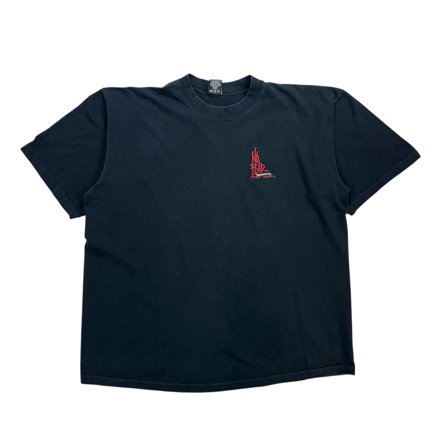 Vintage No Fear Dangerous Sports Gear Tee Black