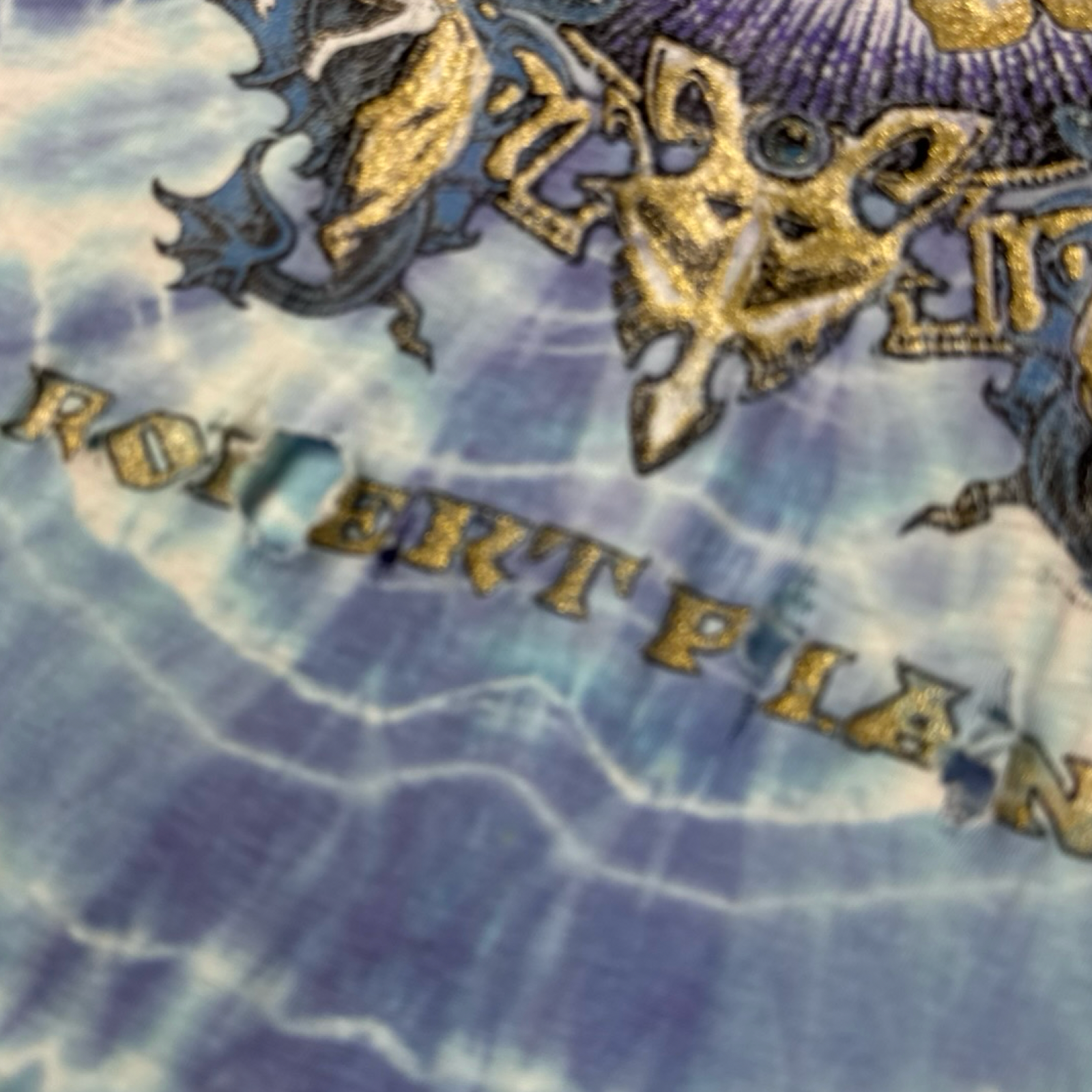 1990 Robert Plant Symmetria Canadian Tour Tie Dye T-Shirt