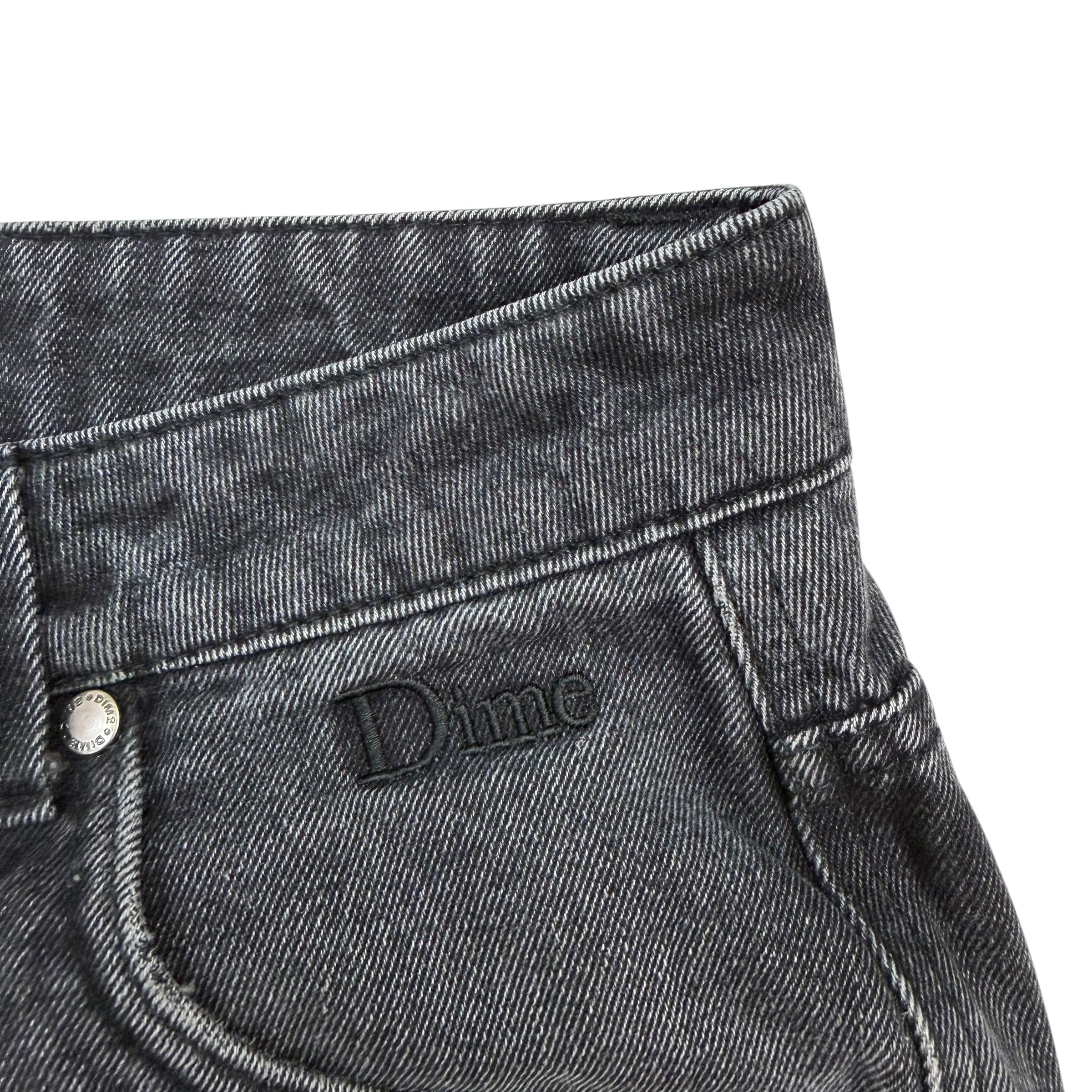 Dime Relaxed Denim Jeans Washed Black