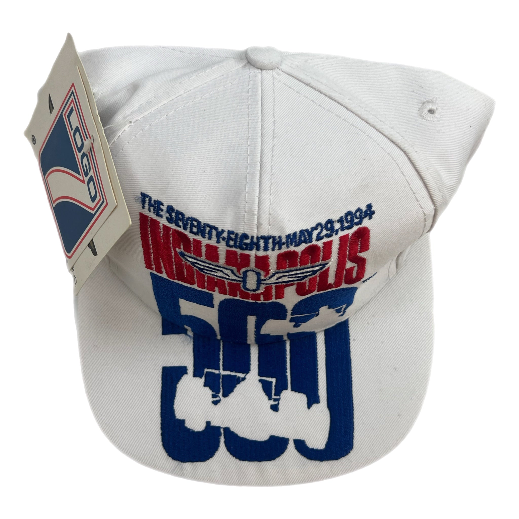 Vintage Indianapolis 500 Logo 7 Hat White