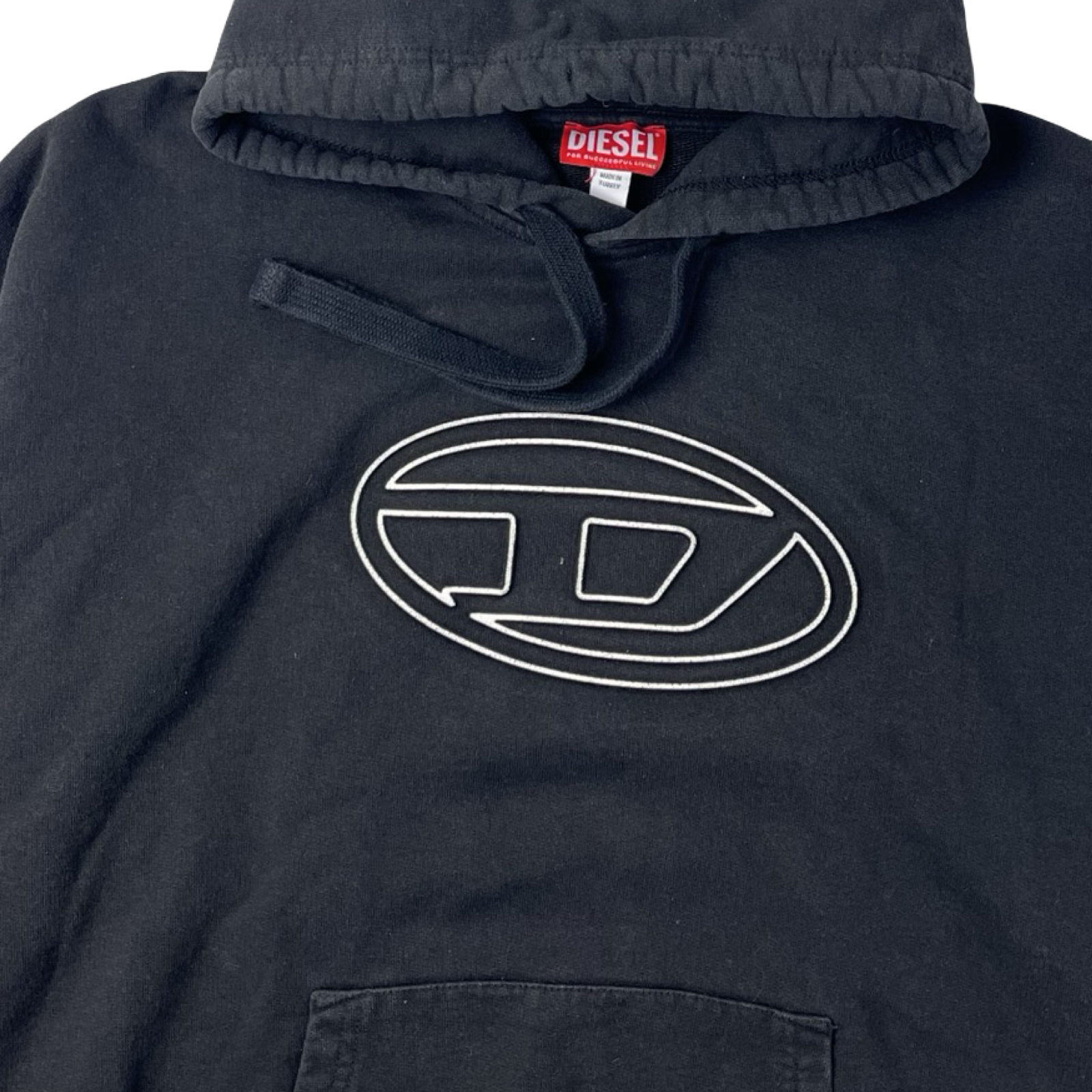 Vintage Y2K Diesel D Logo Hoodie