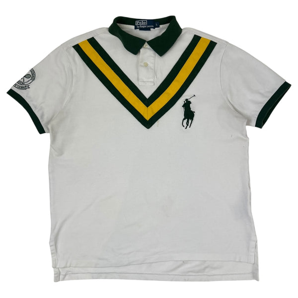 Vintage Polo Ralph Lauren V-Neck Design White