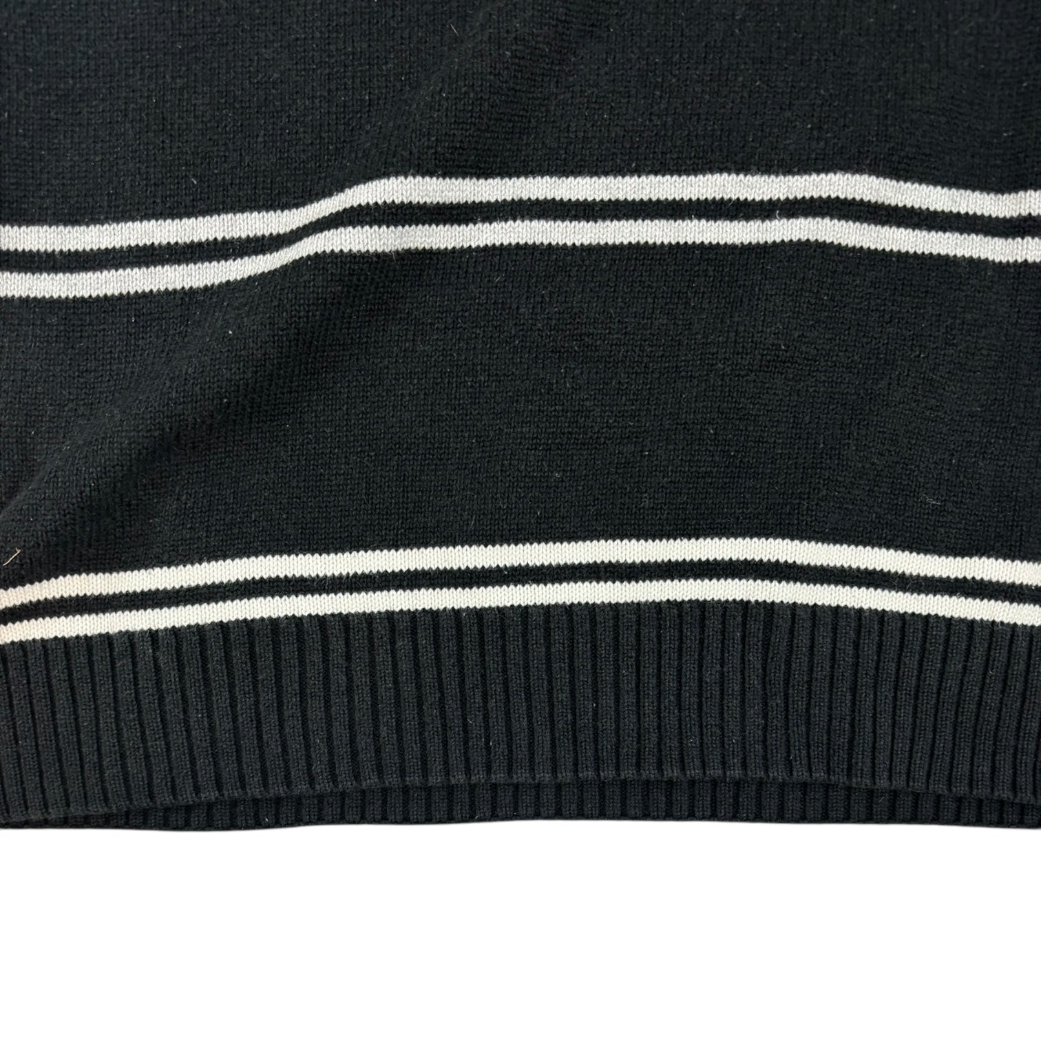 Vintage Polo Ralph Lauren Striped Knit Sweater Black