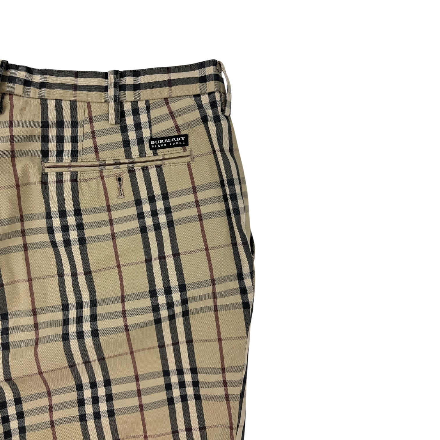 Burberry Black Label Selbourne Check Long Short Camel