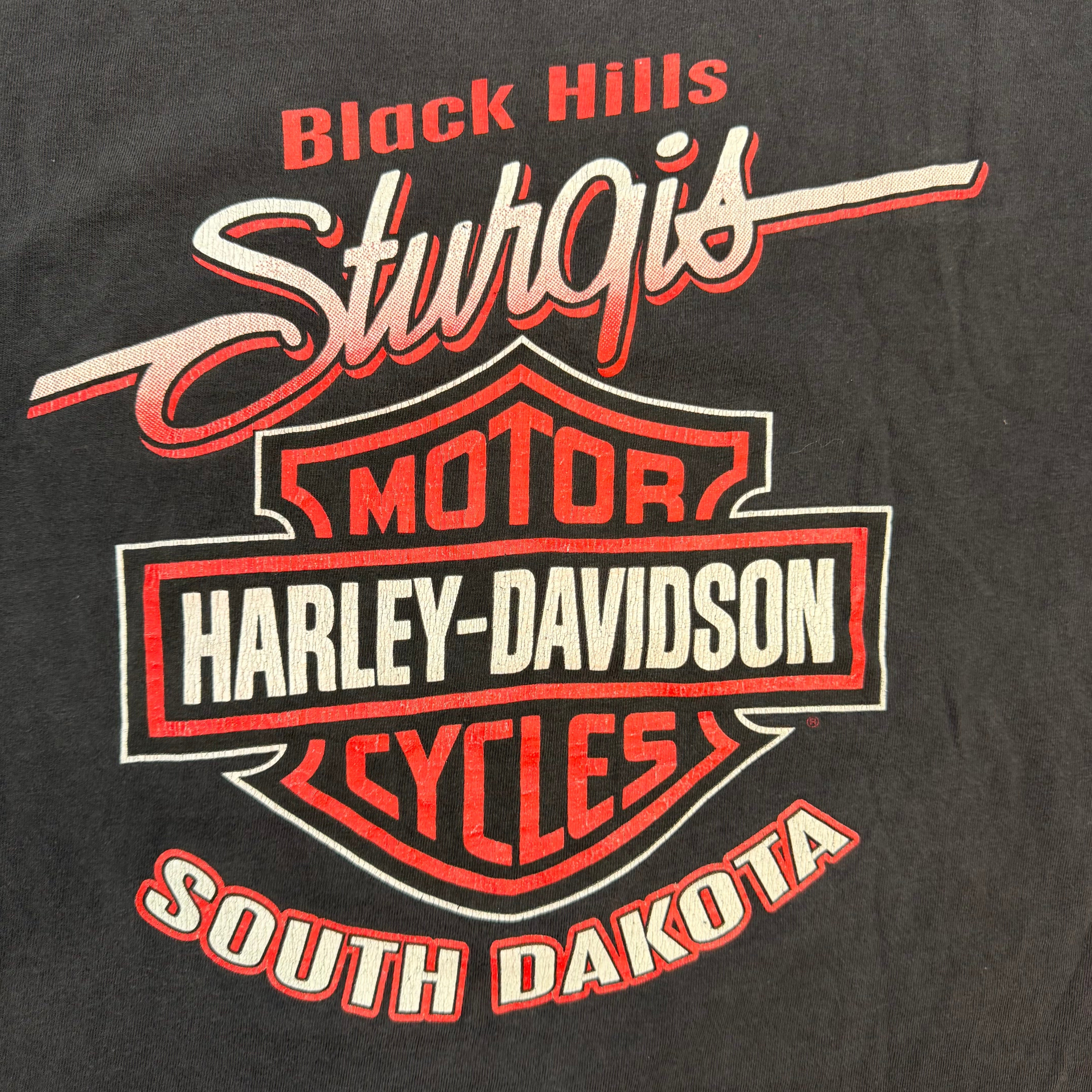 1995 Harley Davidson Sturgis Black Hills Rally Tee Black