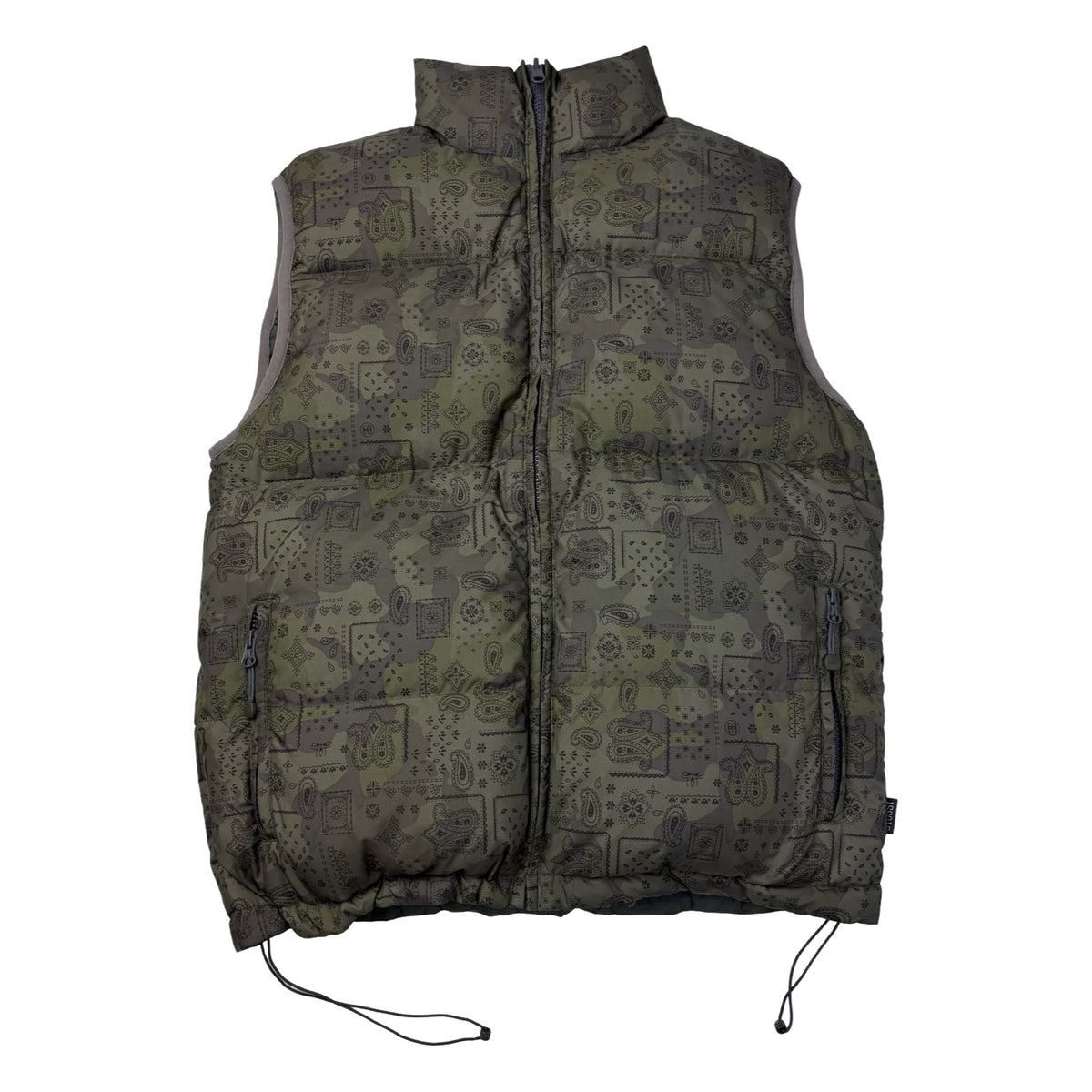 Stussy Authentic Gear Reversible Vest Green Bandana