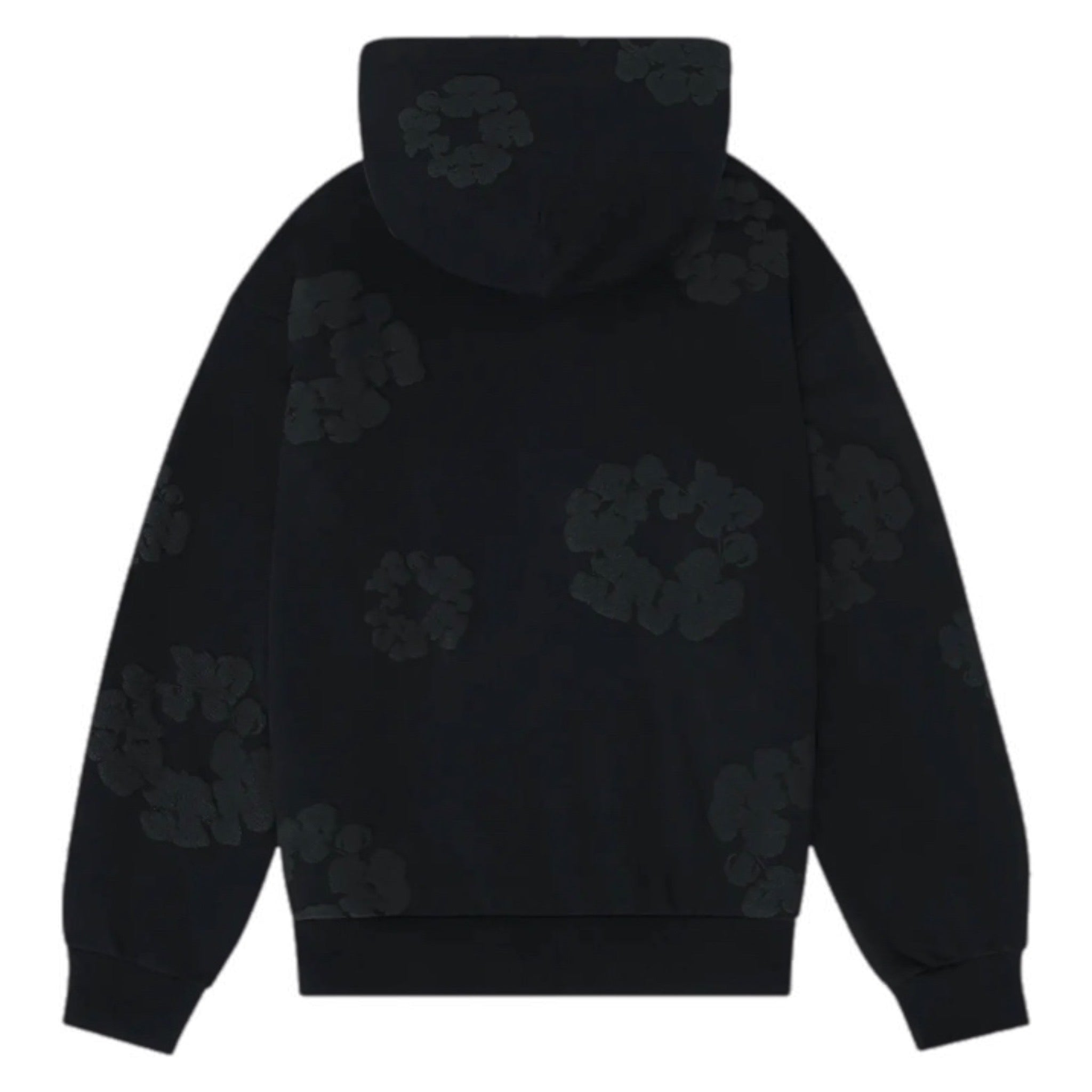 Denim Tears Cotton Wreath Hoodie Black Monochrome