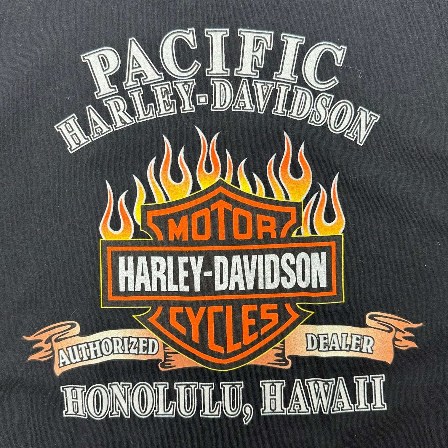 Vintage Harley Davidson Of Honolulu Tee Black