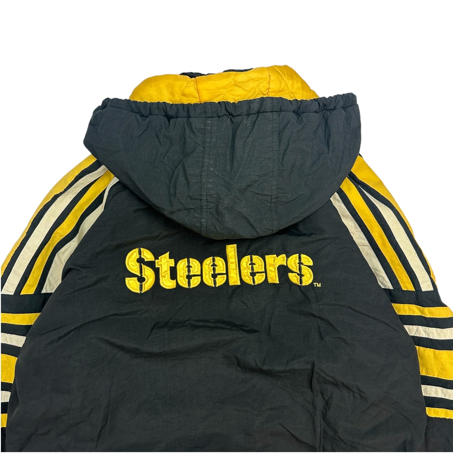 Vintage Starter Pittsburgh Steelers Button Up Jacket Black/Yellow