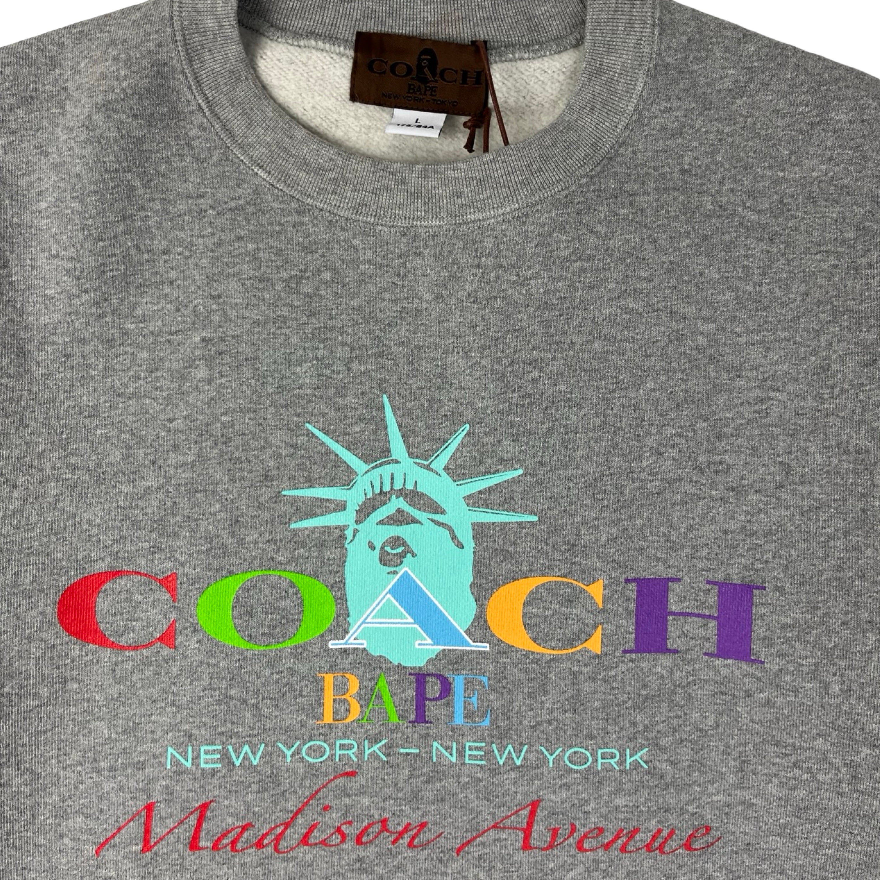 Bape x Coach Madison Avenue NYC Crewneck