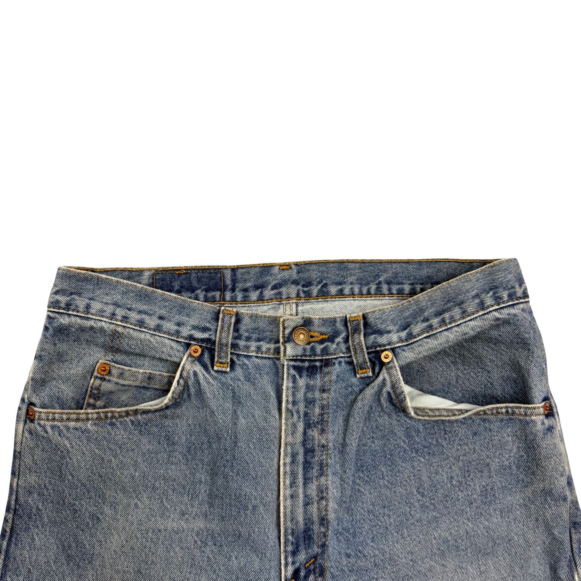 Vintage Levi’s 506 Flared Light Wash Orange Tab Denim Jeans Blue
