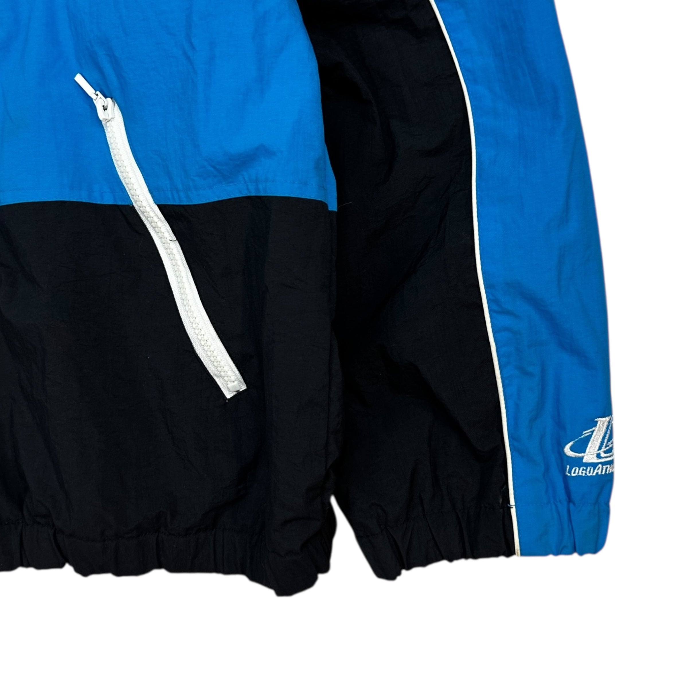 Vintage Carolina Panthers Logo Athletic Windbreaker Black/Blue