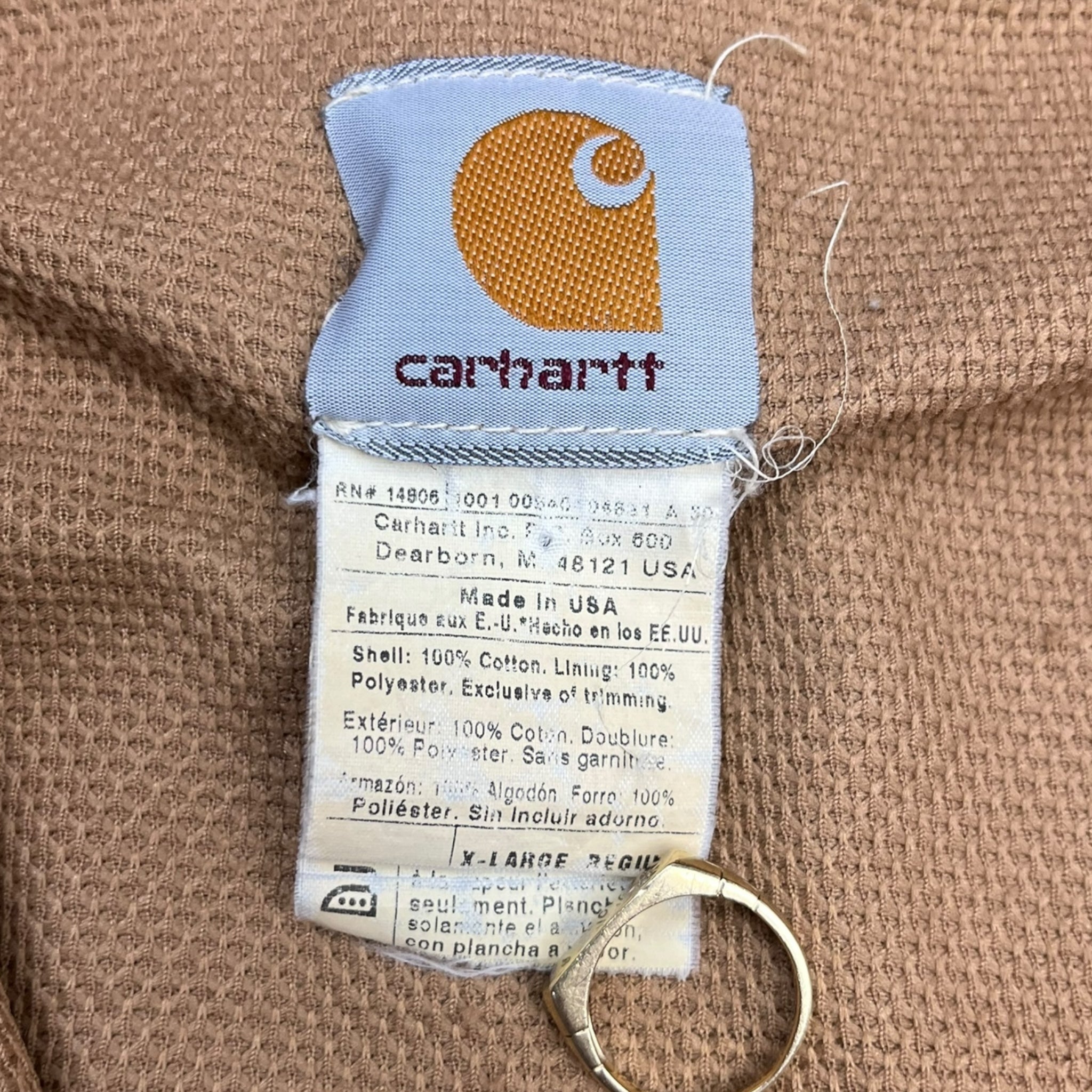 Vintage Carhartt Thermal Lined J03 Jacket Brown