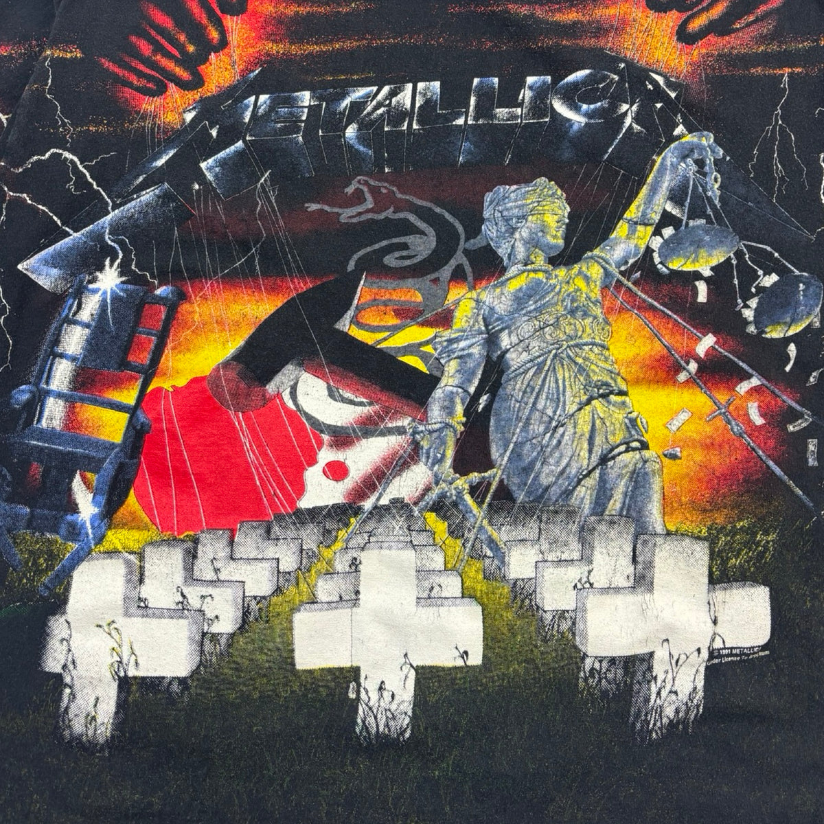 1991 Metallica Album Collage All Over Print T-Shirt