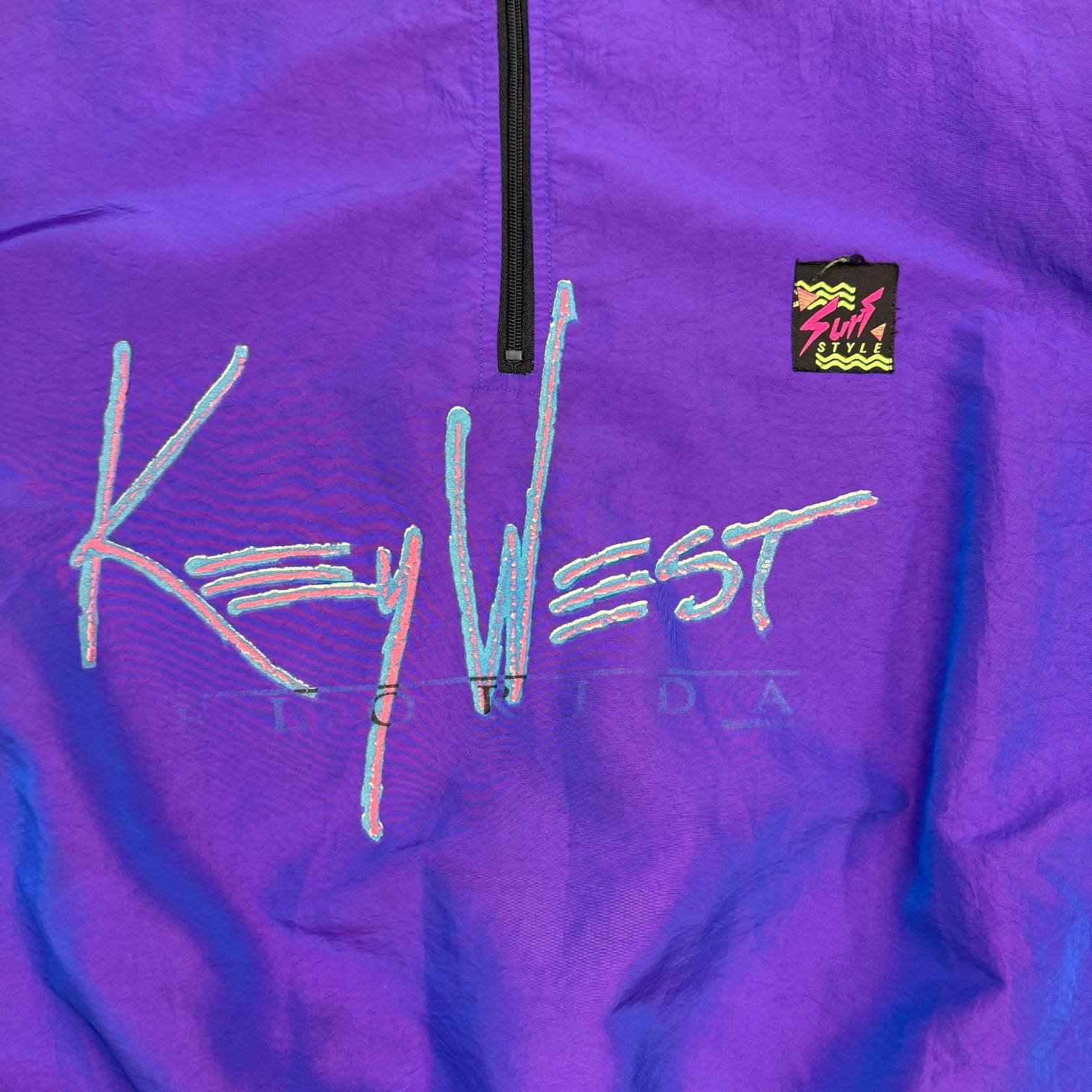 Vintage Surf Style Key West Pullover Iridescent Purple
