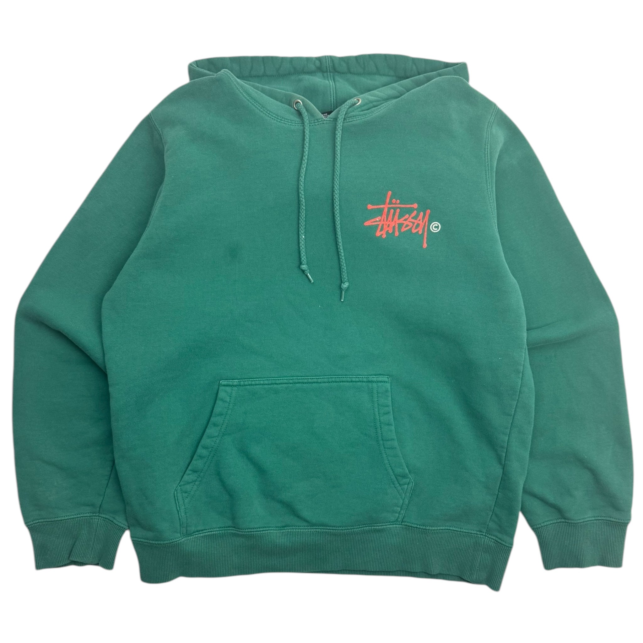 Stussy Classic Script Hoodie Aqua Green