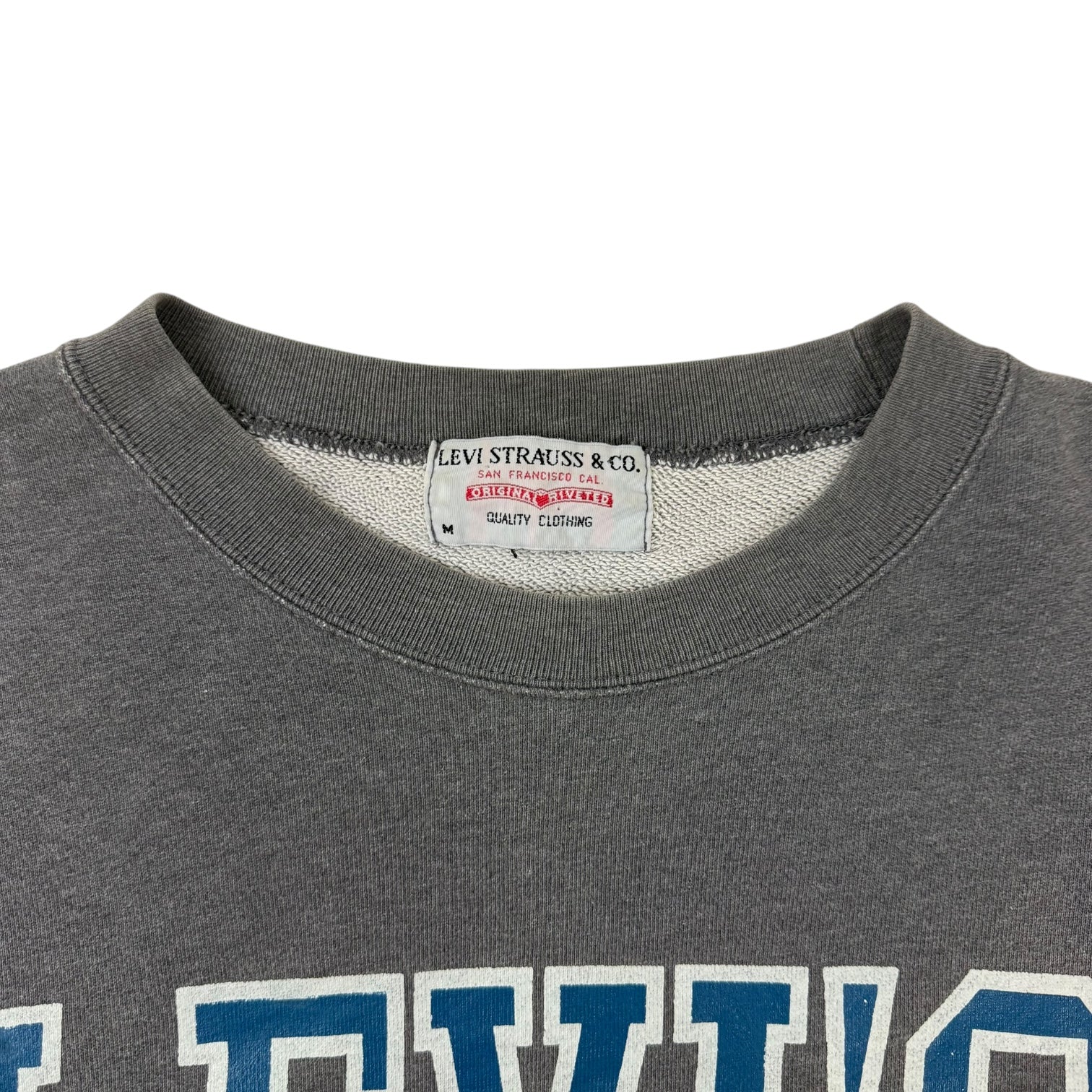 Vintage Levi’s Spellout Crewneck Grey