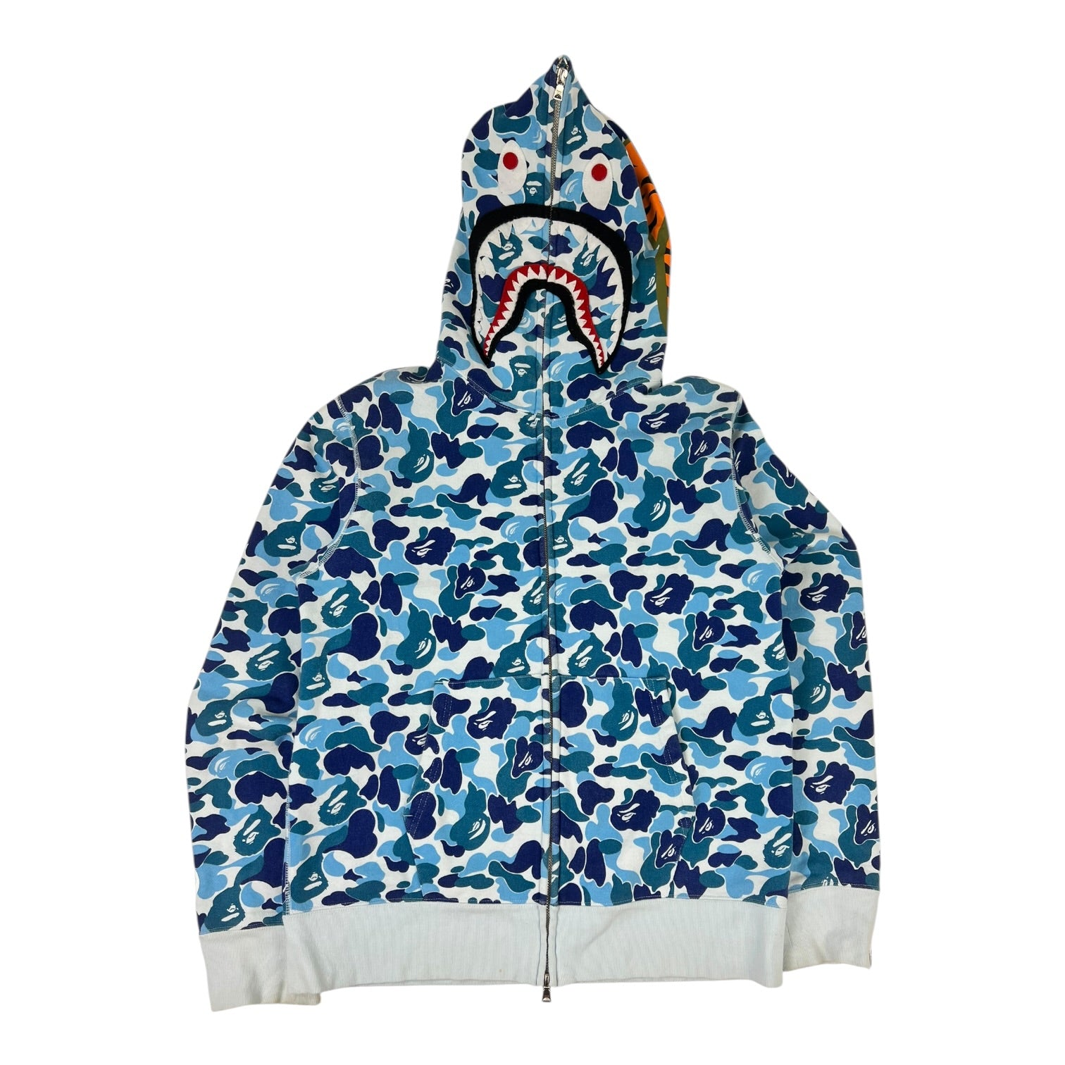 A Bathing Ape ABC Camo Blue Shark Full Zip Hoodie