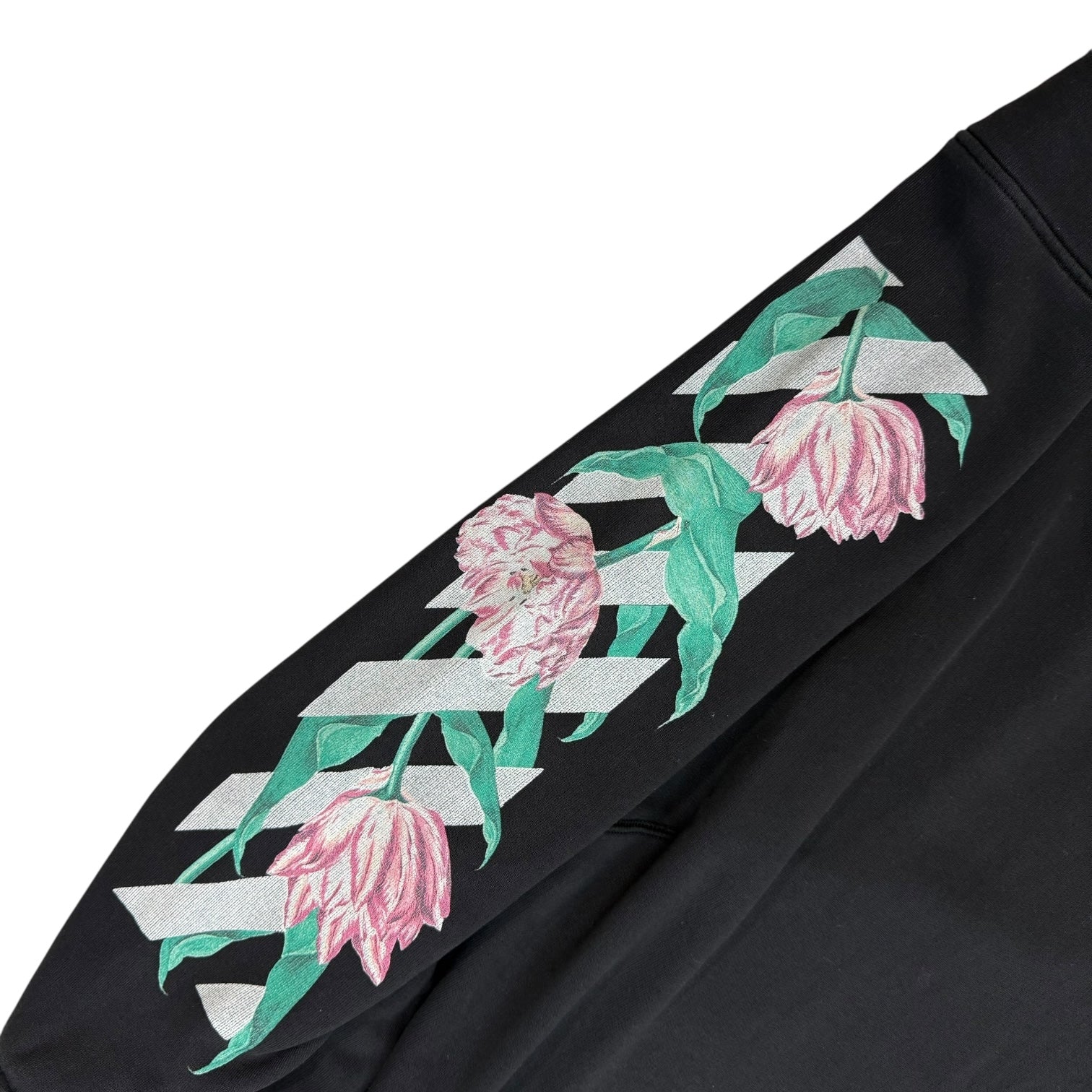 Off-White Arrows And Tulips Crewneck Black