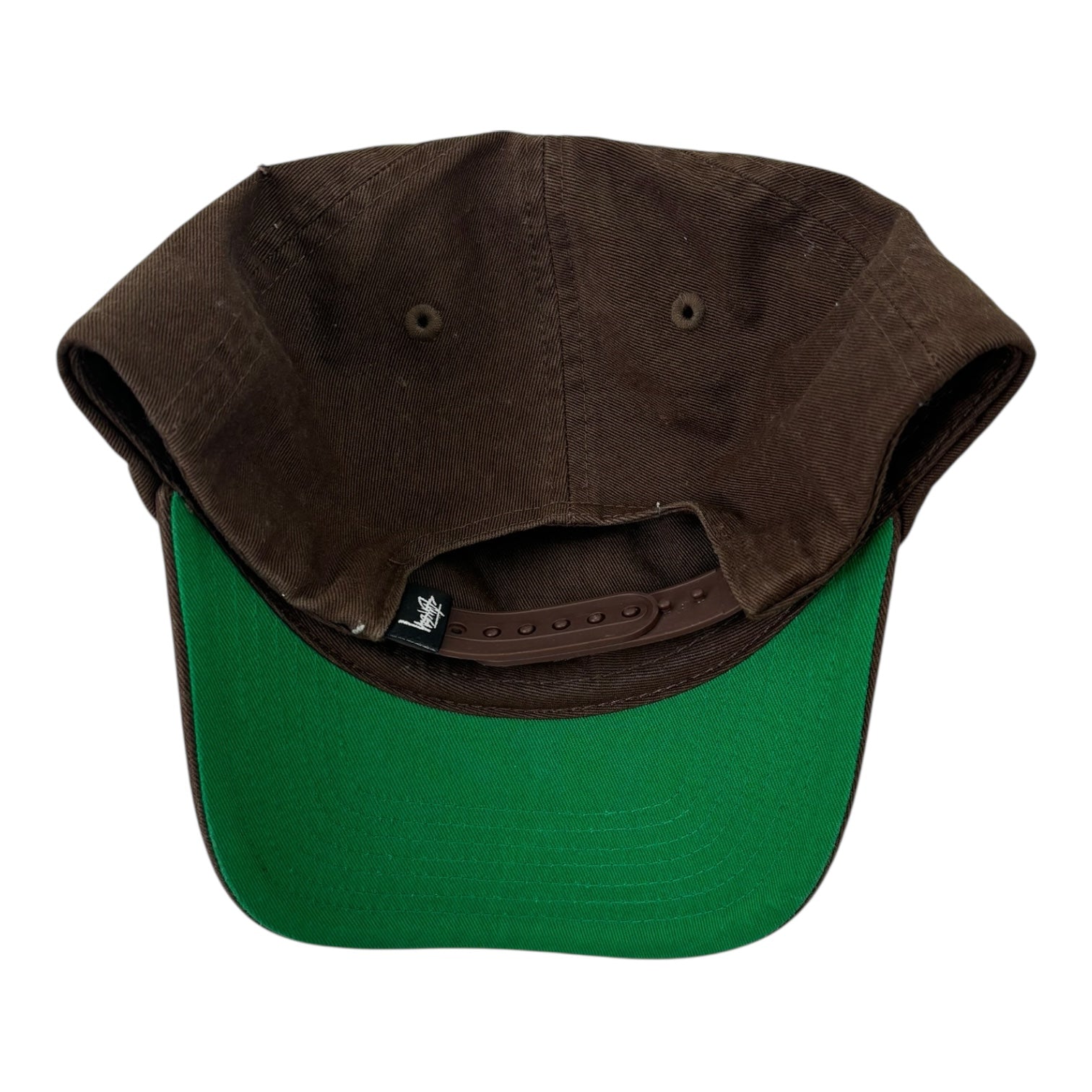 Stussy Stock Logo SnapBack Hat Sky Brown