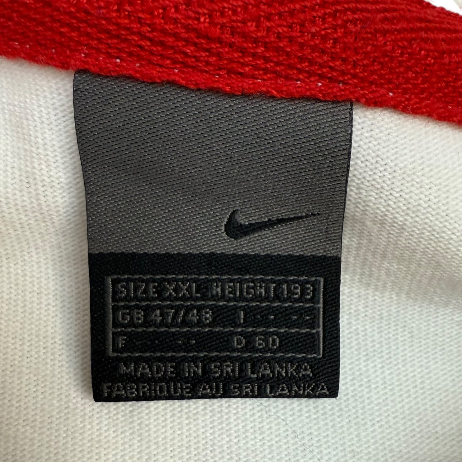 Vintage Nike England Union Rugby Jersey Home Jersey White
