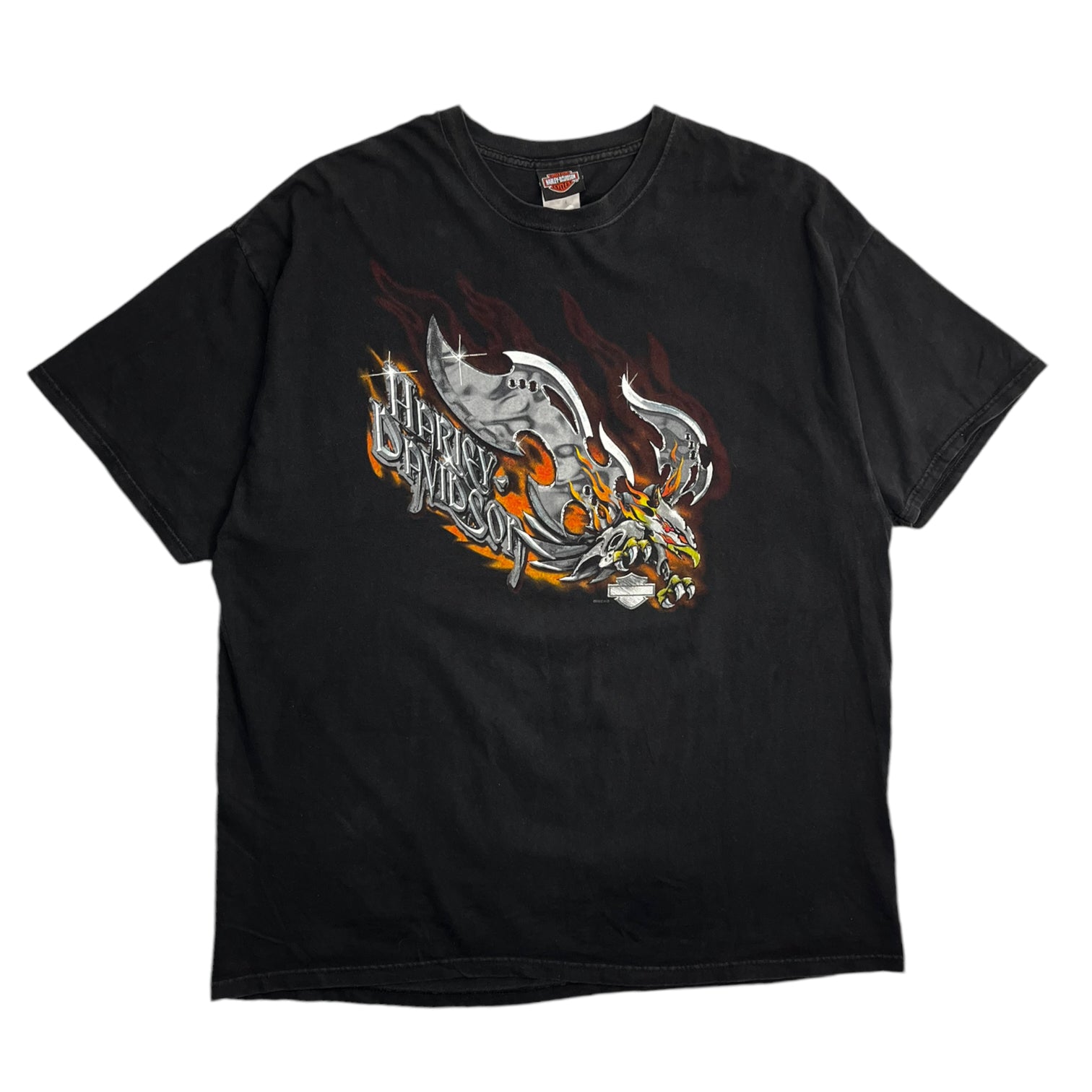 2002 Las Vegas Harley Davidson Metal Eagle T-Shirt