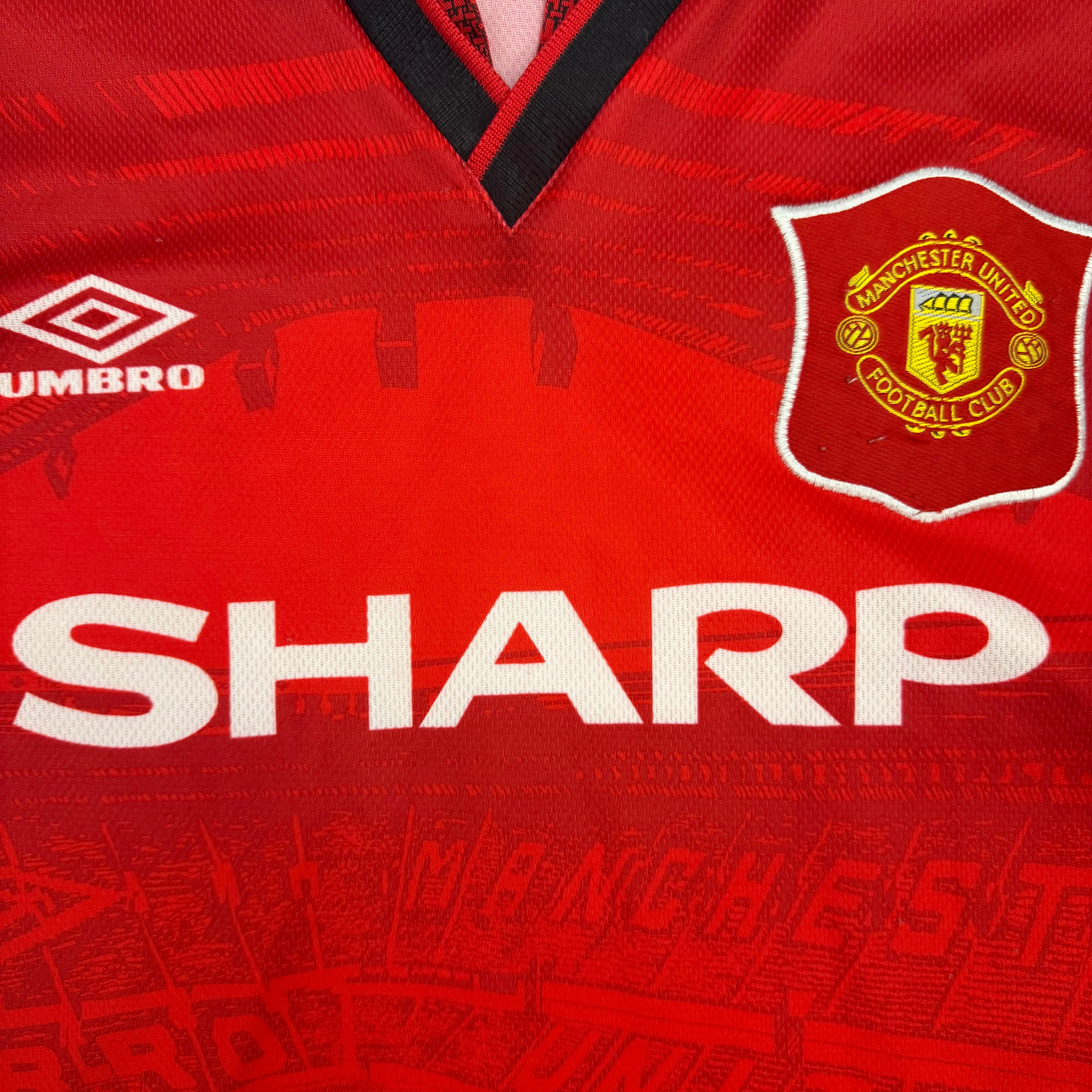 Vintage Umbro 1994-96 Manchester United Home Jersey Red