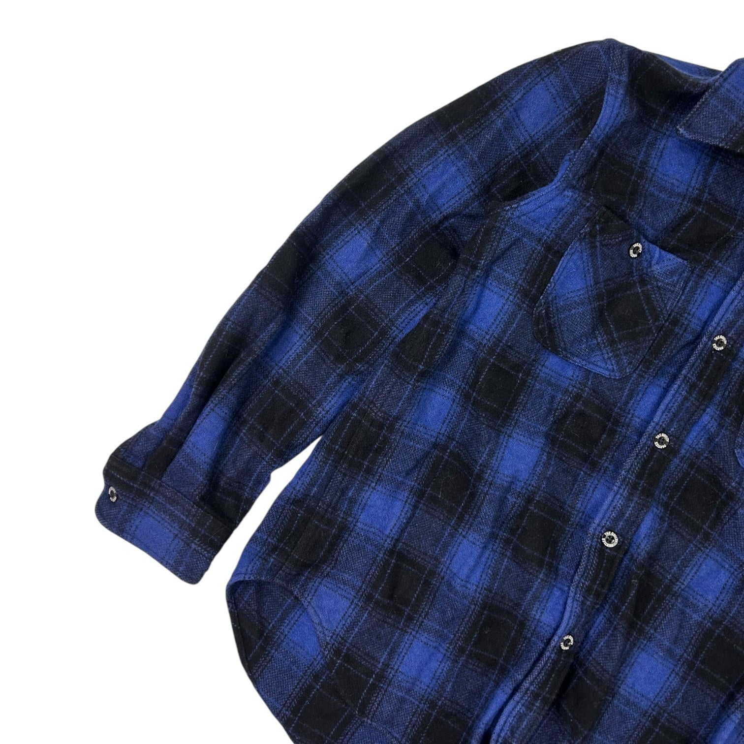 Wacko Maria The Guilty Parties Long Sleeve Flannel Shirt Blue/Black