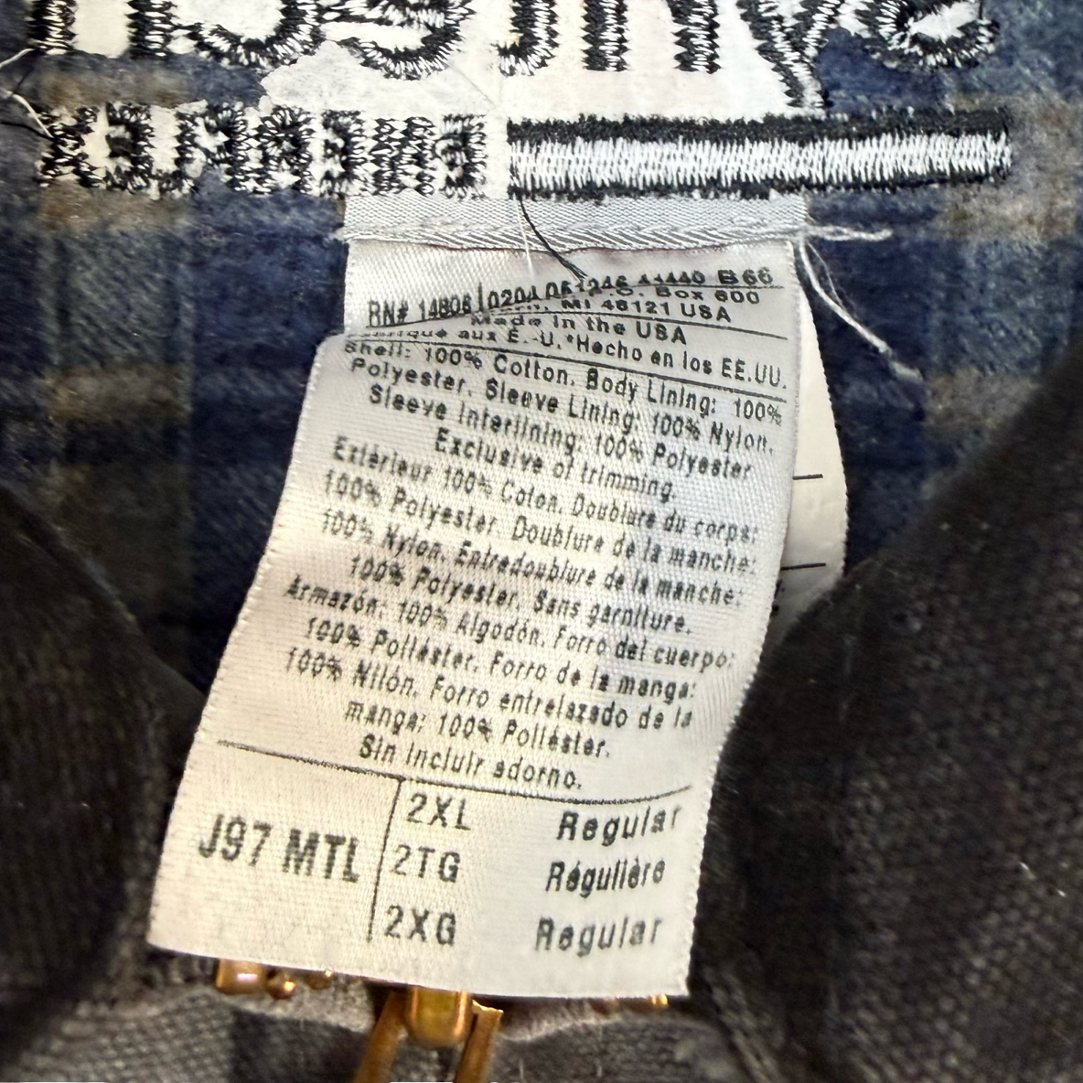 Vintage Carhartt Detroit Jacket Grey