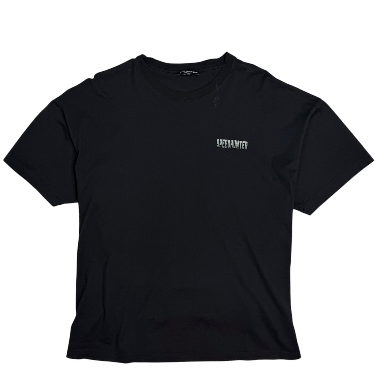 Balenciaga Speedhunter Double Hem Tee Black