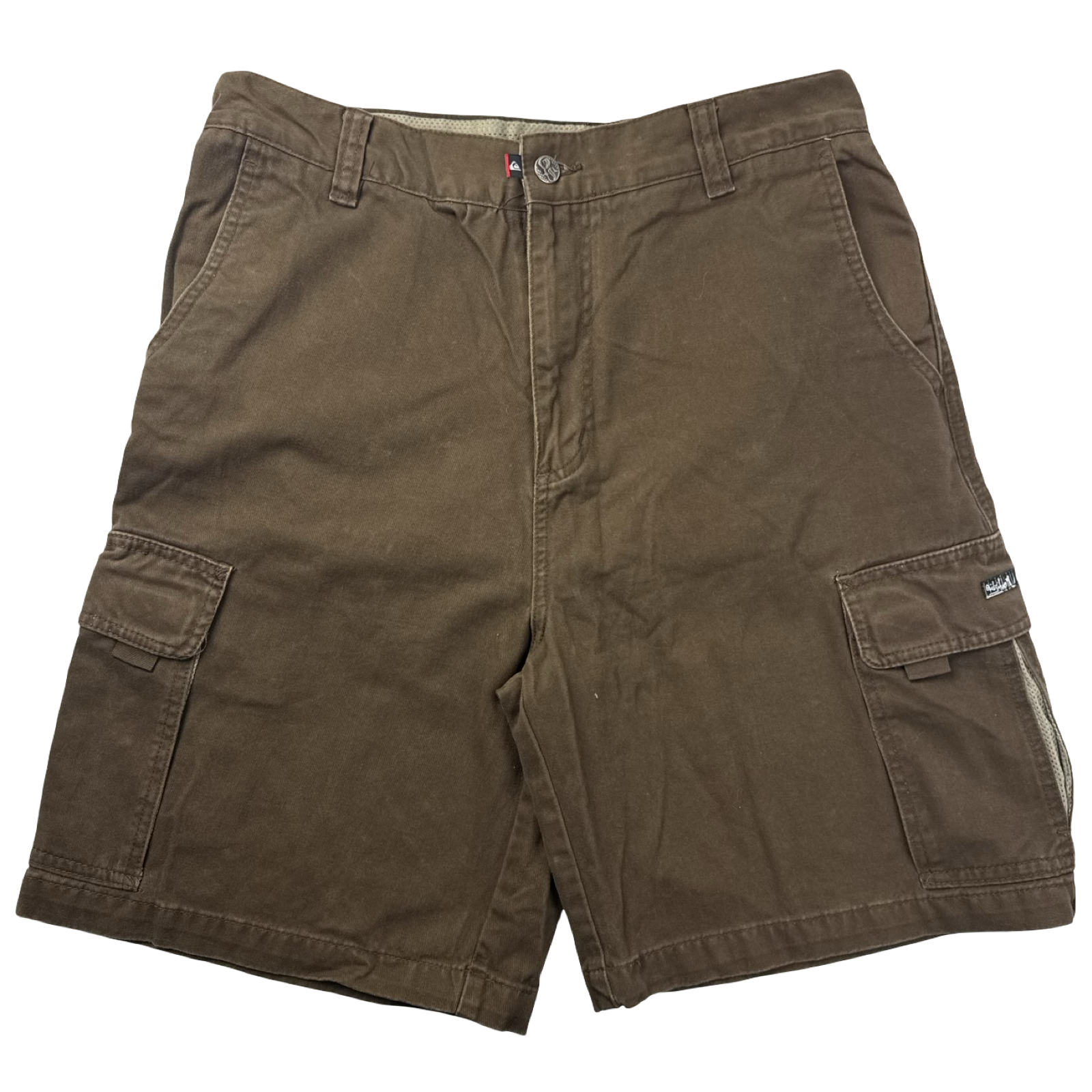 Vintage Quiksilver Cargo Short Bottom Brown