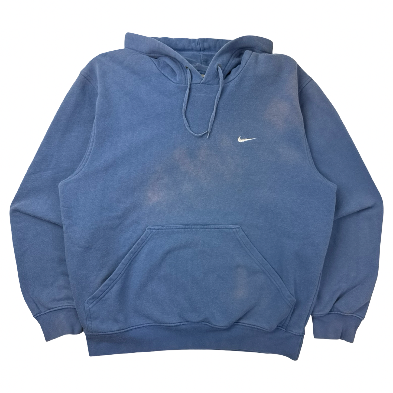 Vintage Y2K Nike Pocket Mini Swoosh Hoodie Blue