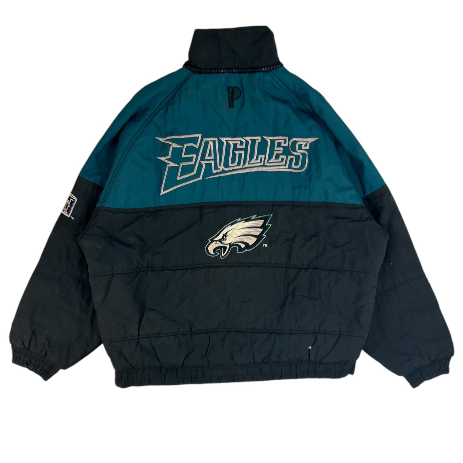 Vintage Pro Player Philadelphia Eagles Puffer Jacket Teal/Black